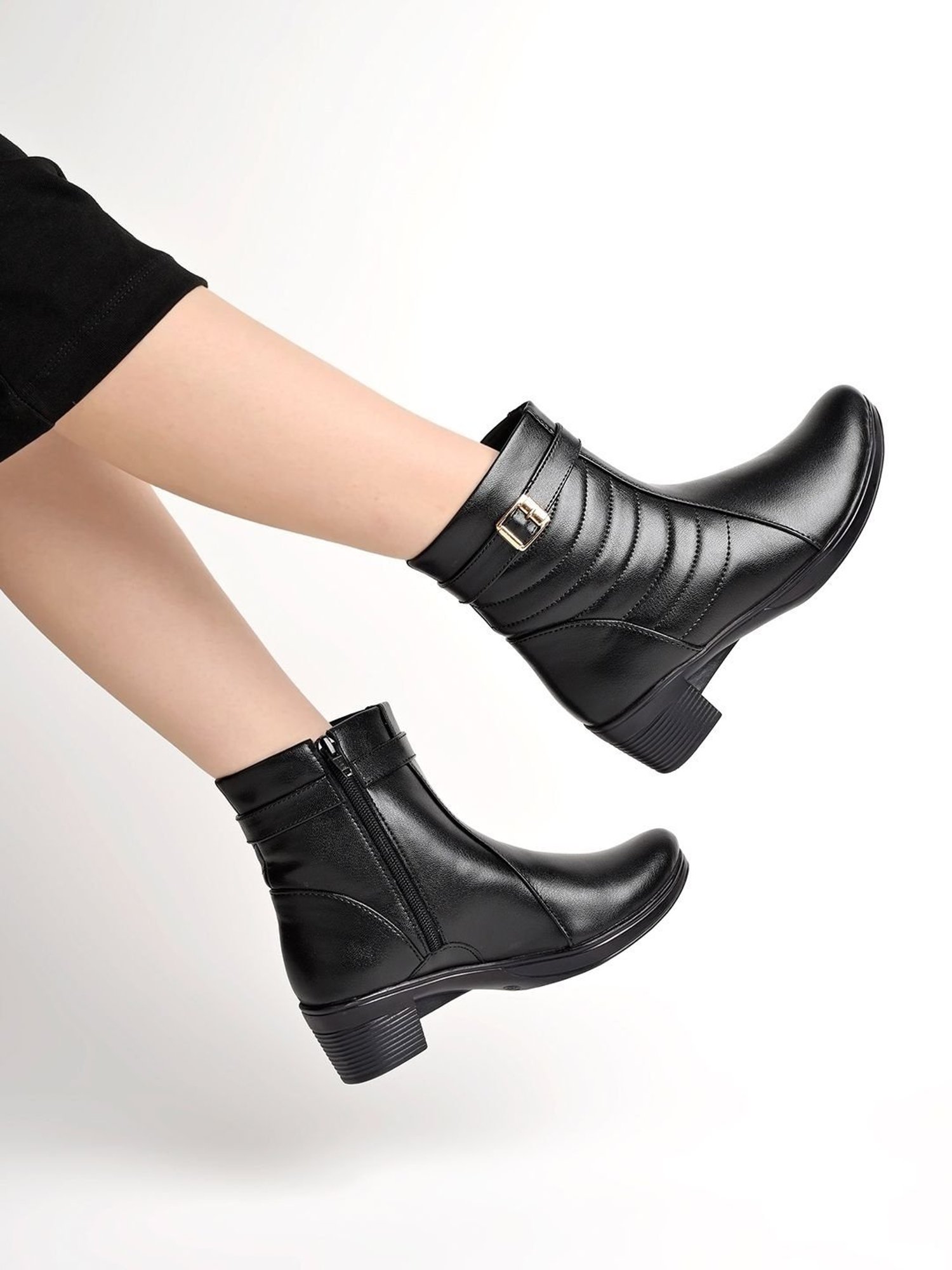 Buy Black Boots for Women by Shoetopia Online