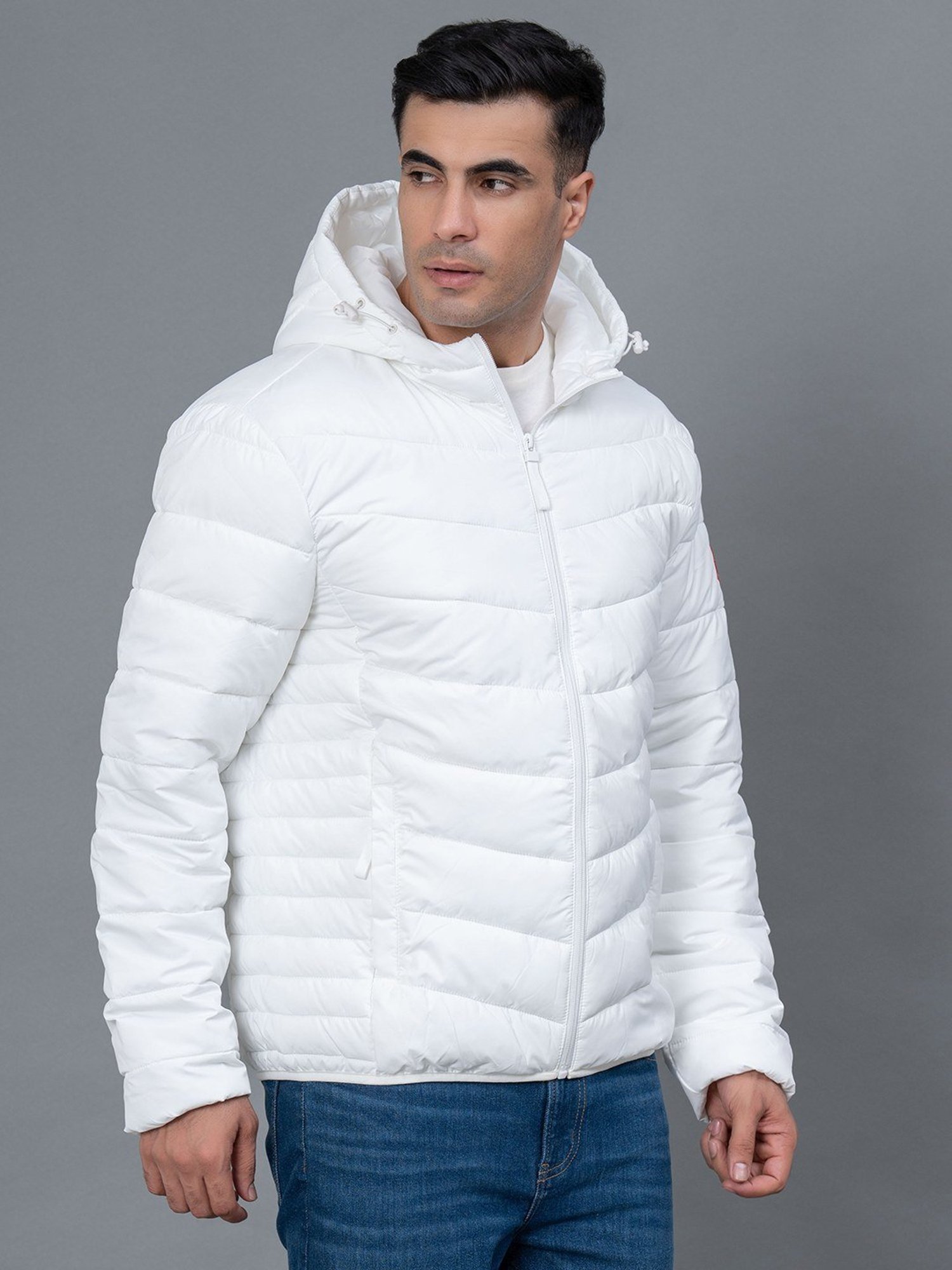 Buy Red Tape Men Blue Solid Quilted Jacket - Jackets for Men 7116548 |  Myntra