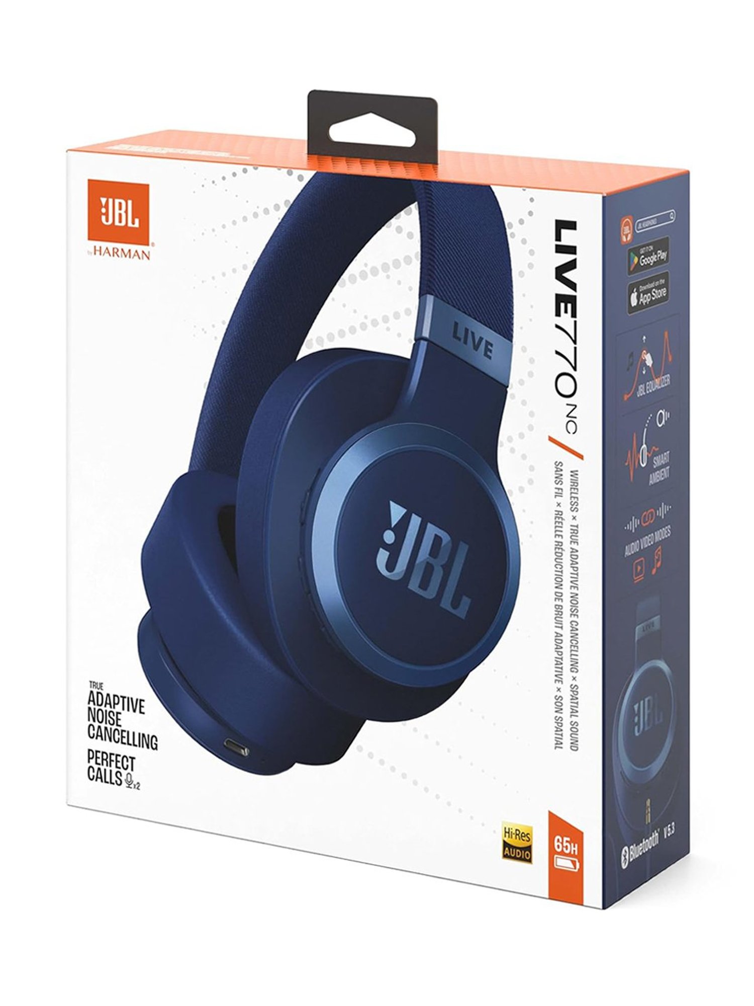 Buy JBL LIVE 770NC Wireless Over Ear Headphone with Mic, Black Online at  Best Prices in India - JioMart.