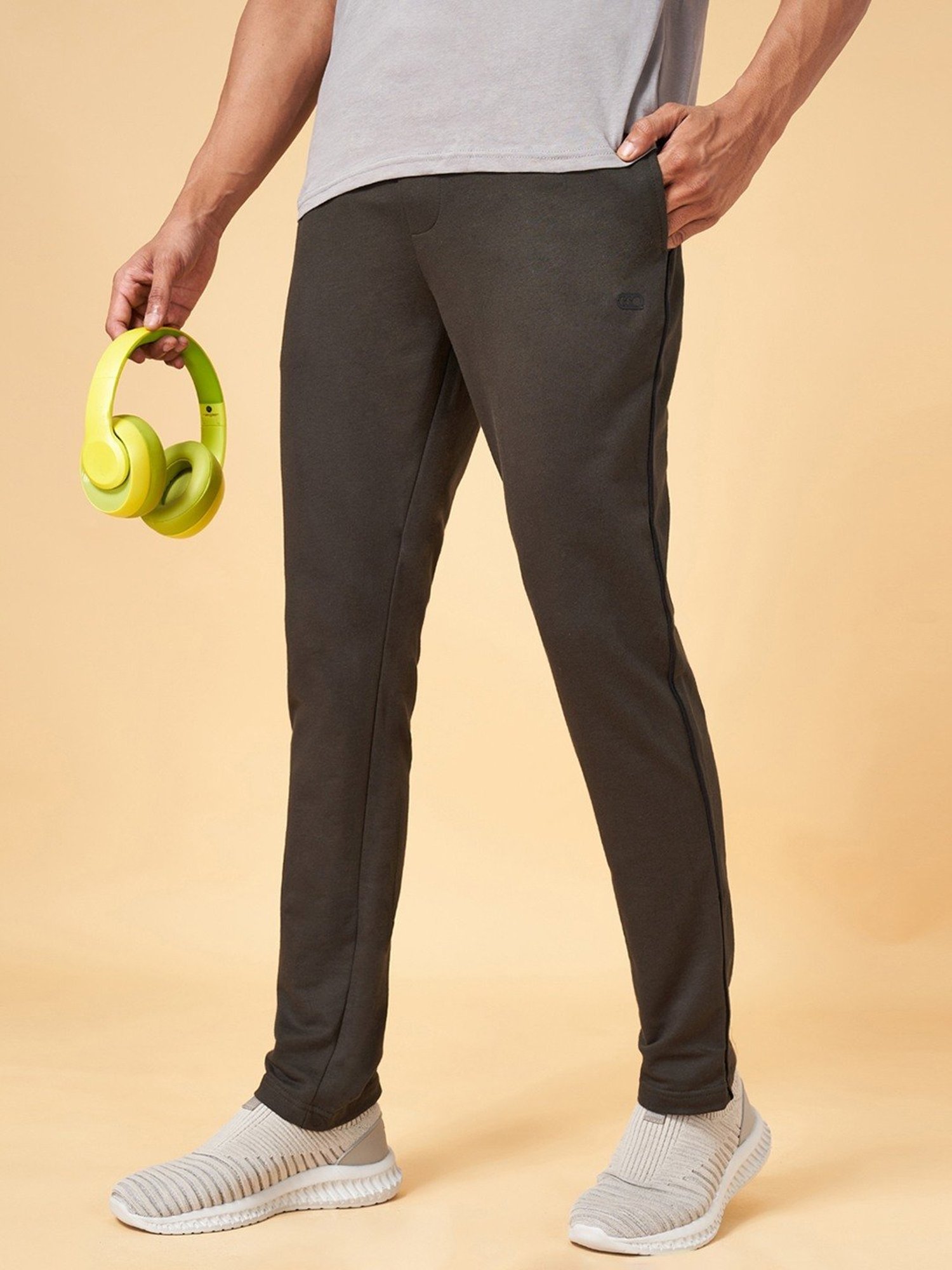 Buy Ajile By Pantaloons Men Blue Solid Regular fit Track pants Online at  Low Prices in India - Paytmmall.com