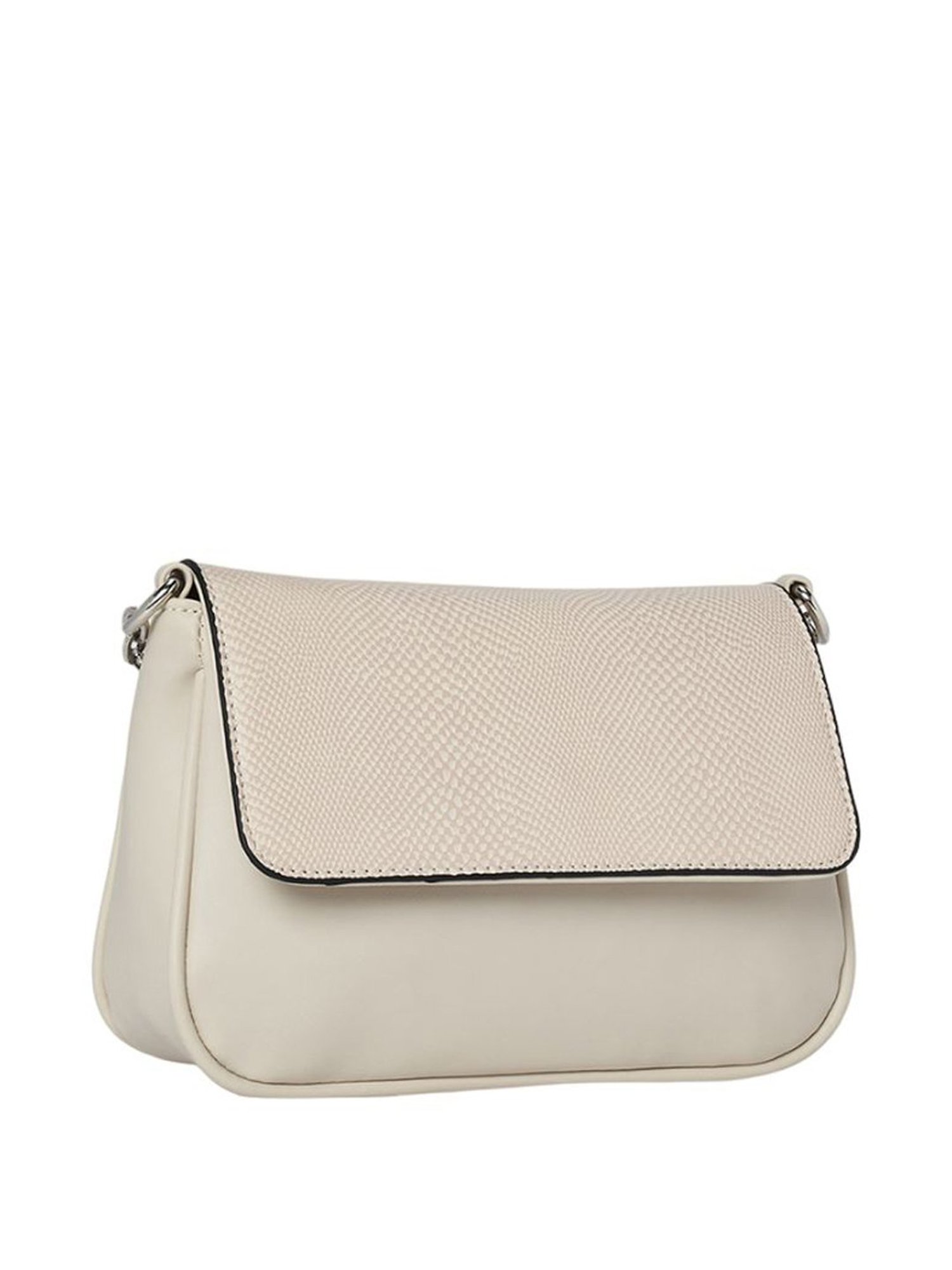 Buy Forever Glam by Pantaloons Off White Sling Handbag Online At