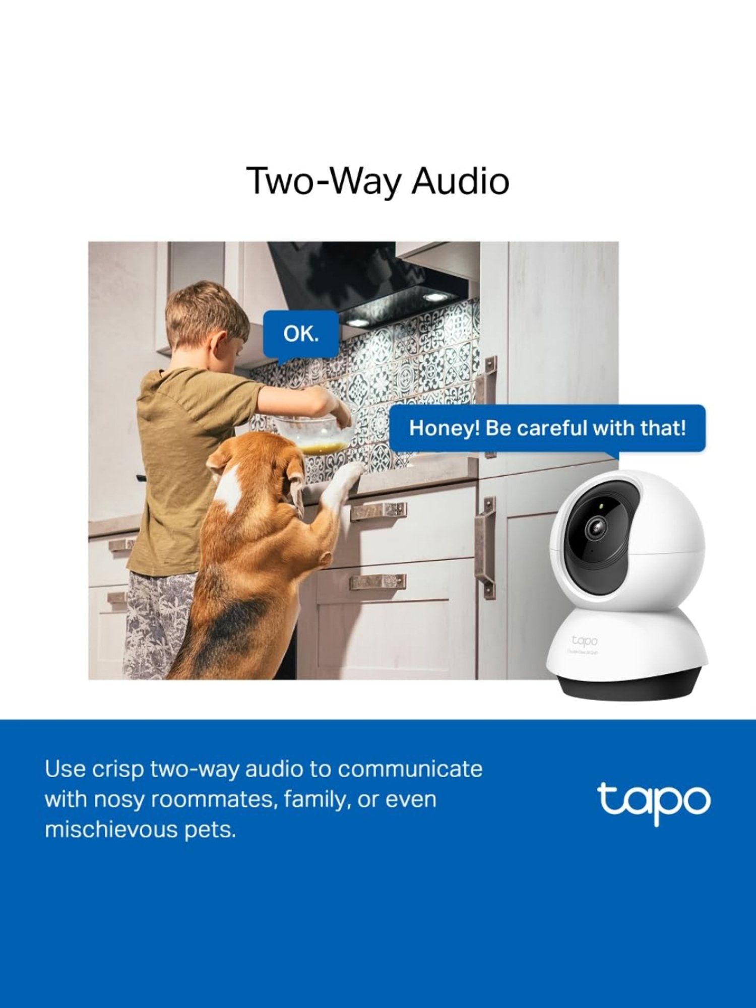 Tapo C220 - IA Cámara Vigilancia 360°, 2K 4MP QHD, Inteligente de