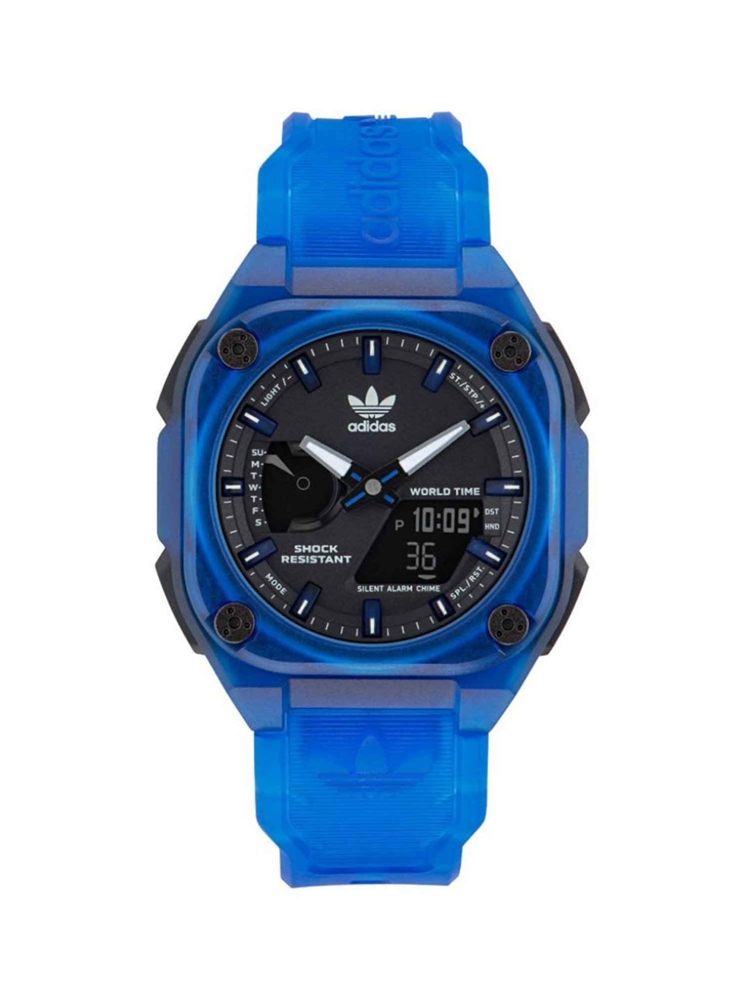 adidas Performance Unisex Digital Duramo Black Striped Polyurethane Strap  Watch 50mm Adp6090 for Men | Lyst