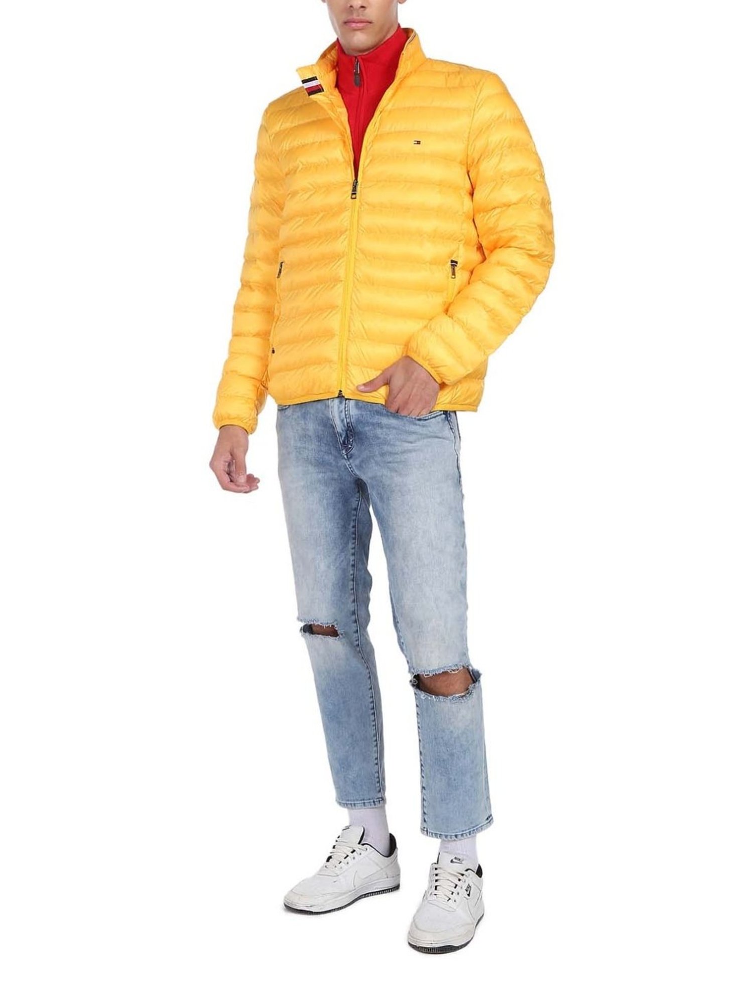 Tommy hilfiger yellow online puffer jacket