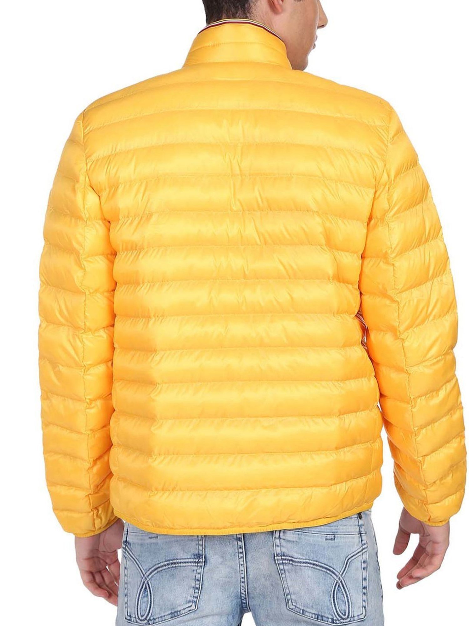 Members Only Men's Zip Front Puffer Jacket - Yellow , S : Target