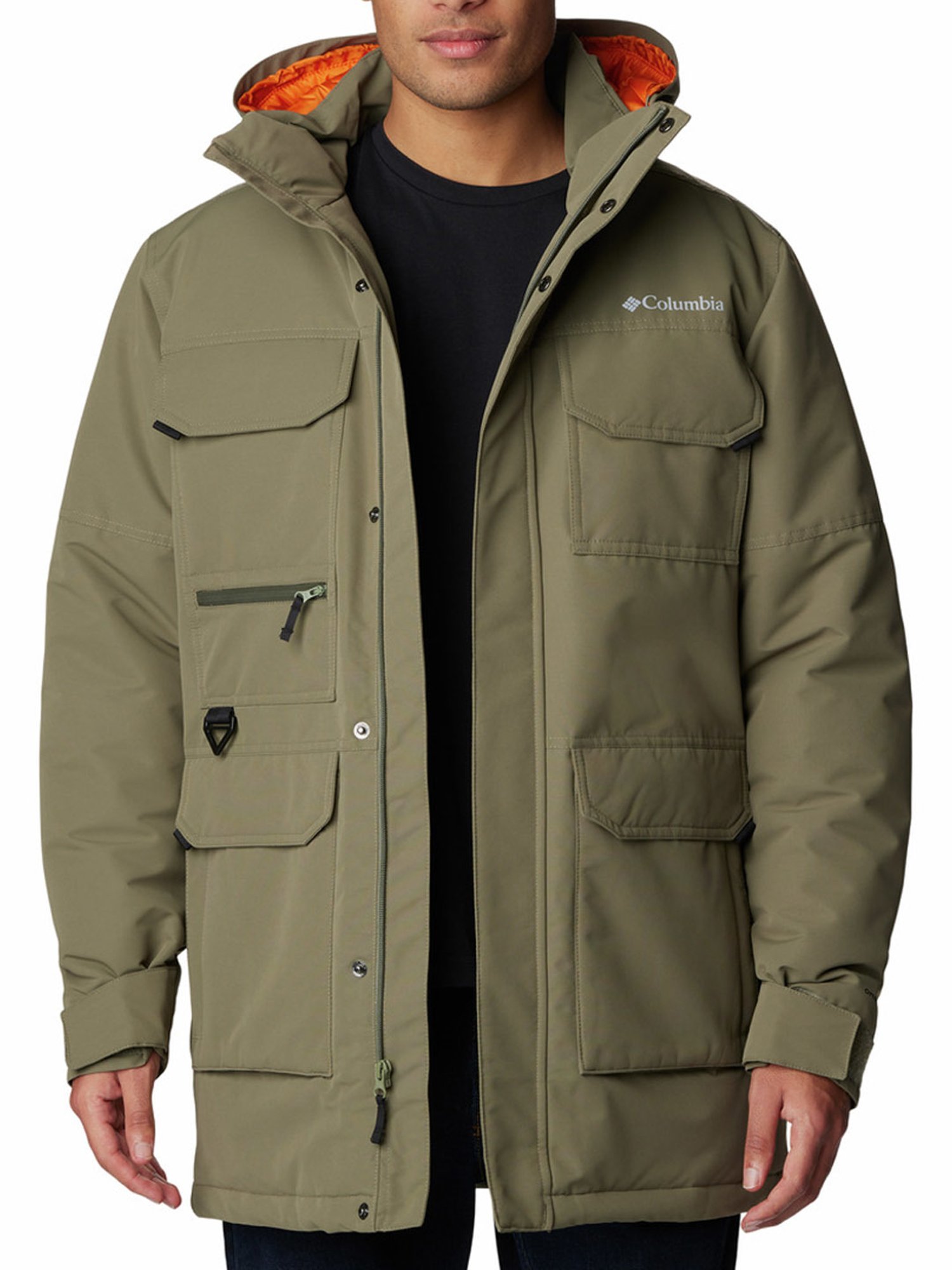 Columbia Green Regular Fit Hooded Jacket