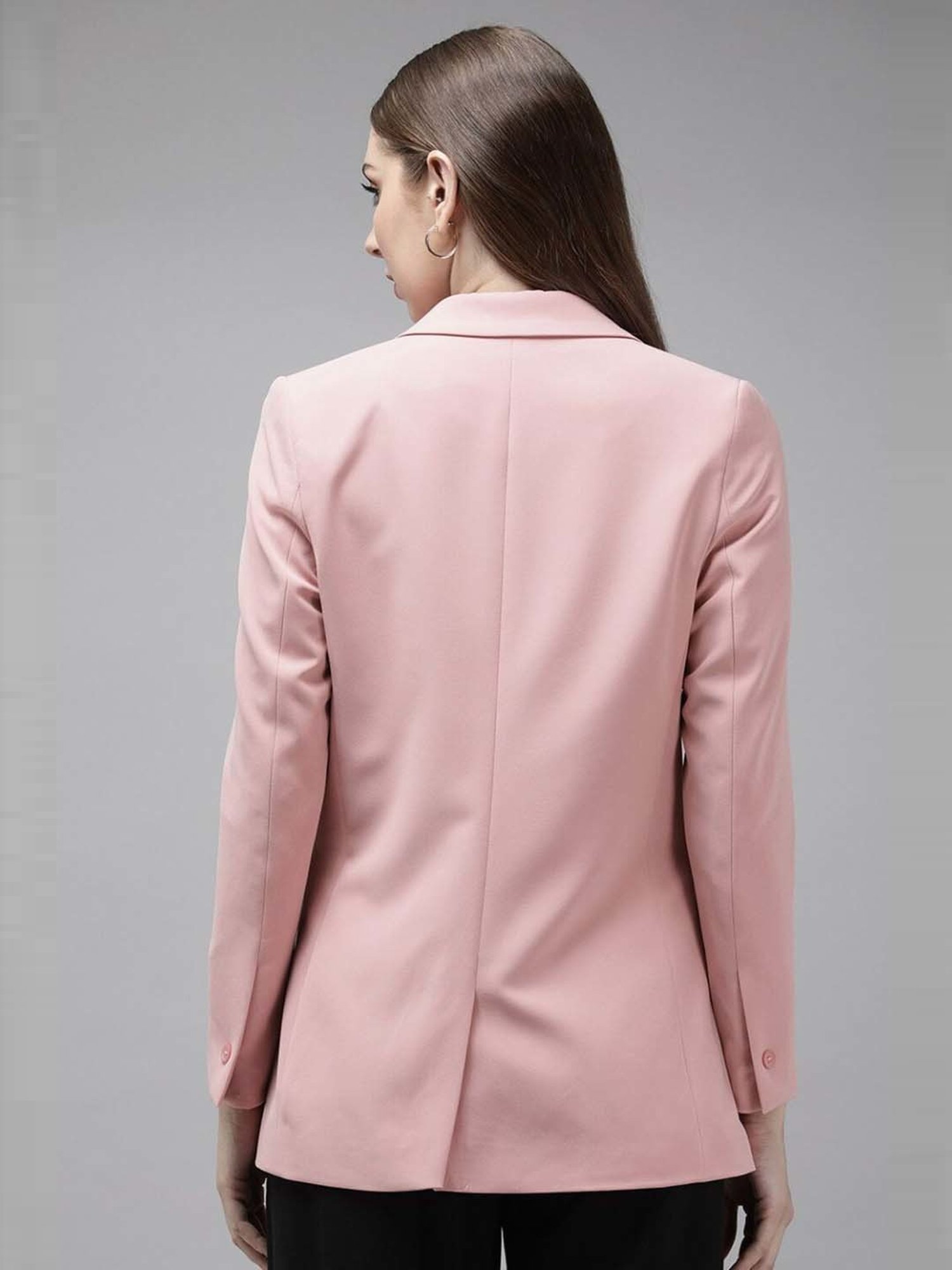 Buy Van Heusen Pink Regular Fit Blazer for Women Online Tata CLiQ