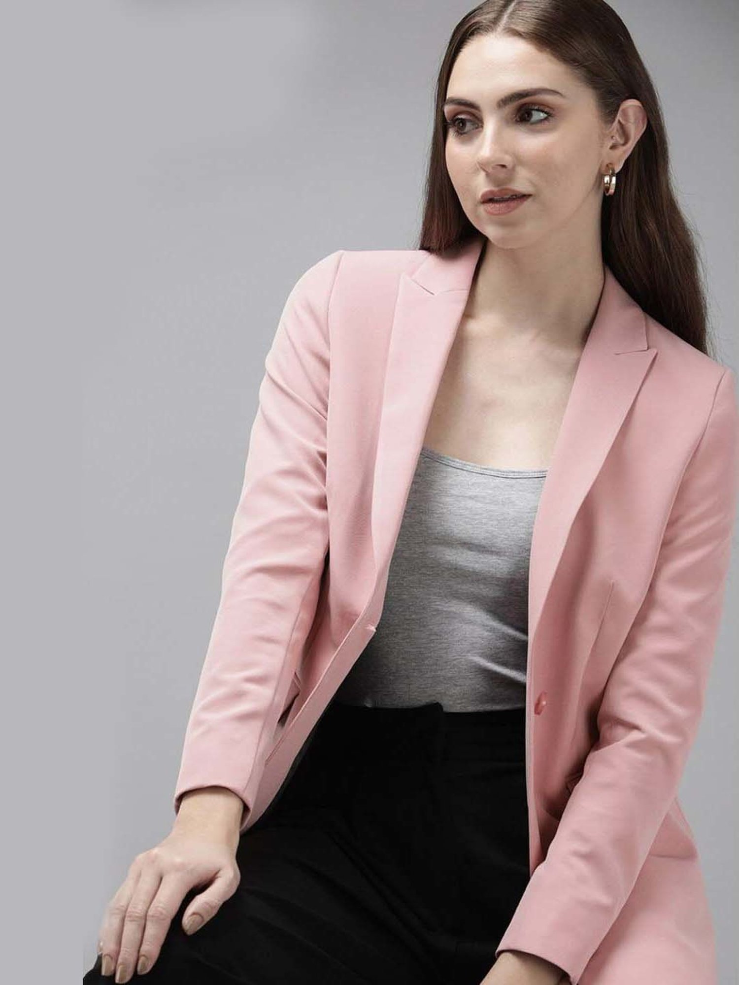 Van heusen 2025 pink blazer