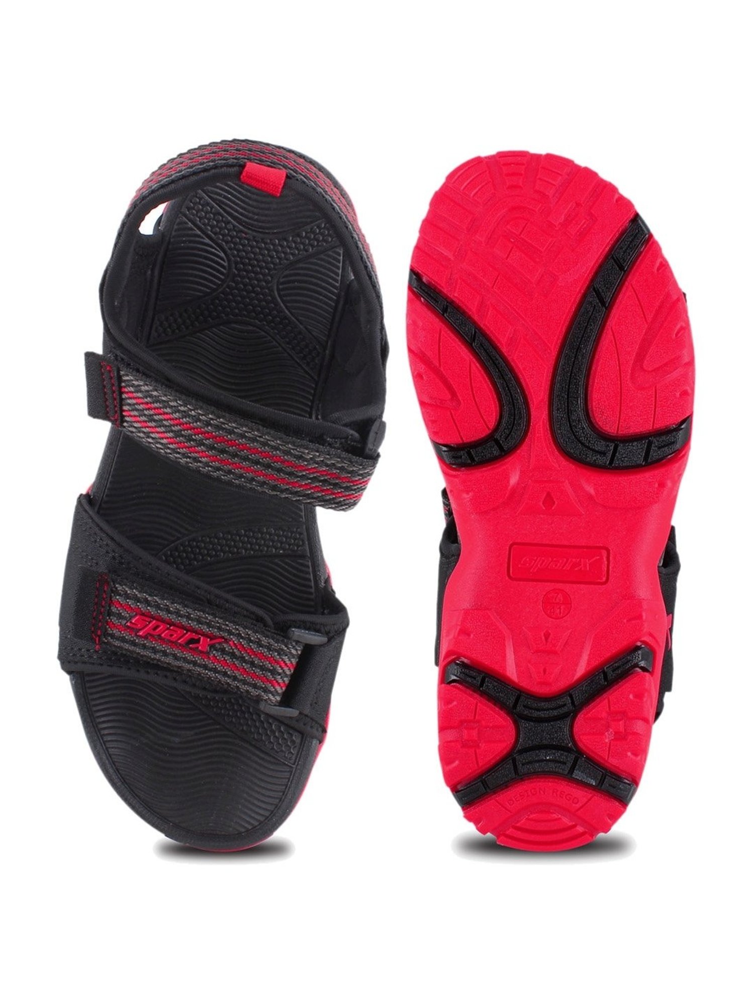 Sparx red and black sandals on sale