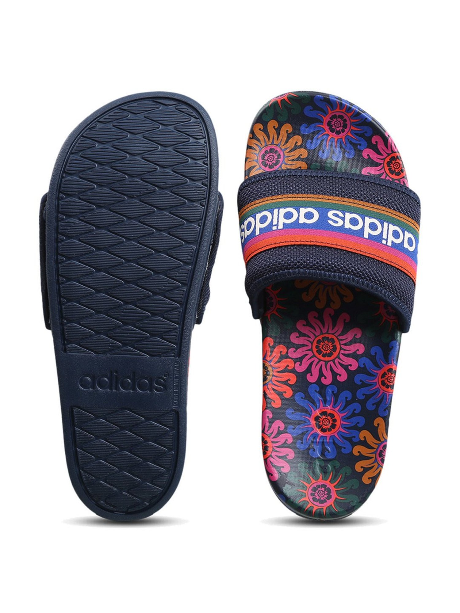 Buy Adidas Women s ADILETTE COMFORT Blue Slides for Women at Best