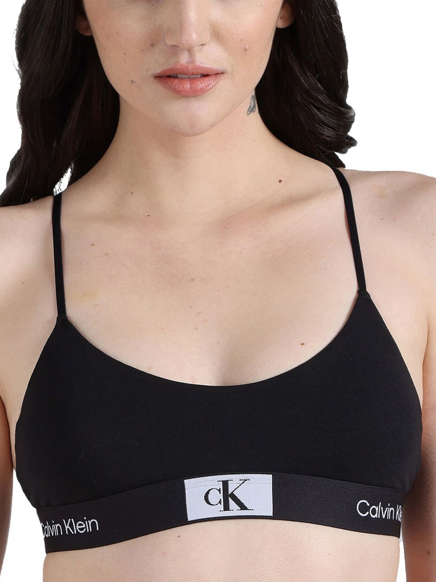 Buy Calvin Klein Underwear Black Regular Fit Bras for Women Online