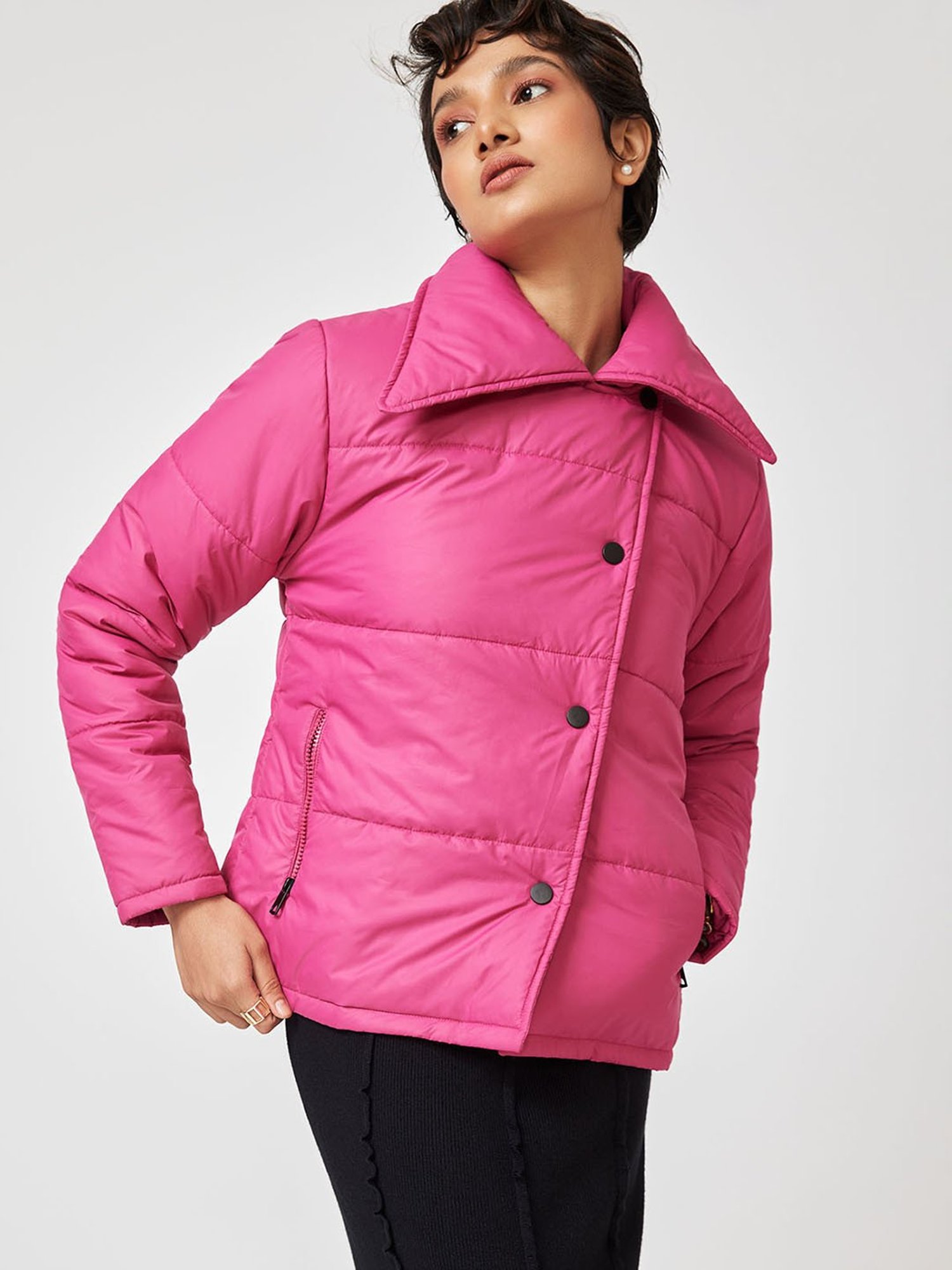 Pink Puffer Coat With Hood | John Lewis & Partners
