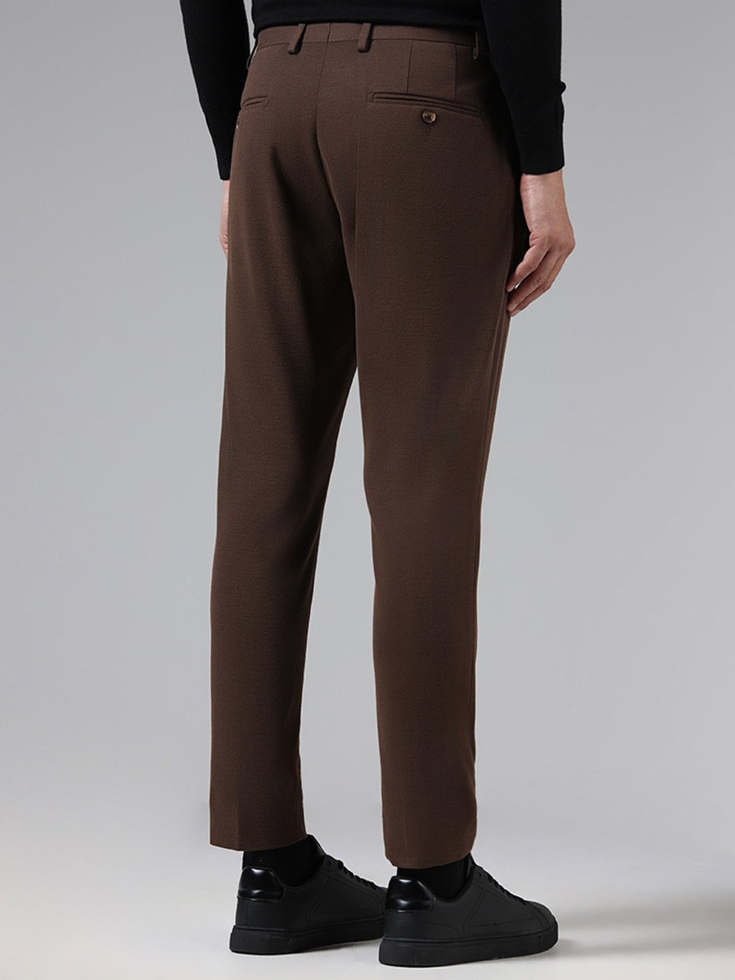 Buy Chocolate Brown Trousers & Pants for Men by The Indian Garage Co Online  | Ajio.com