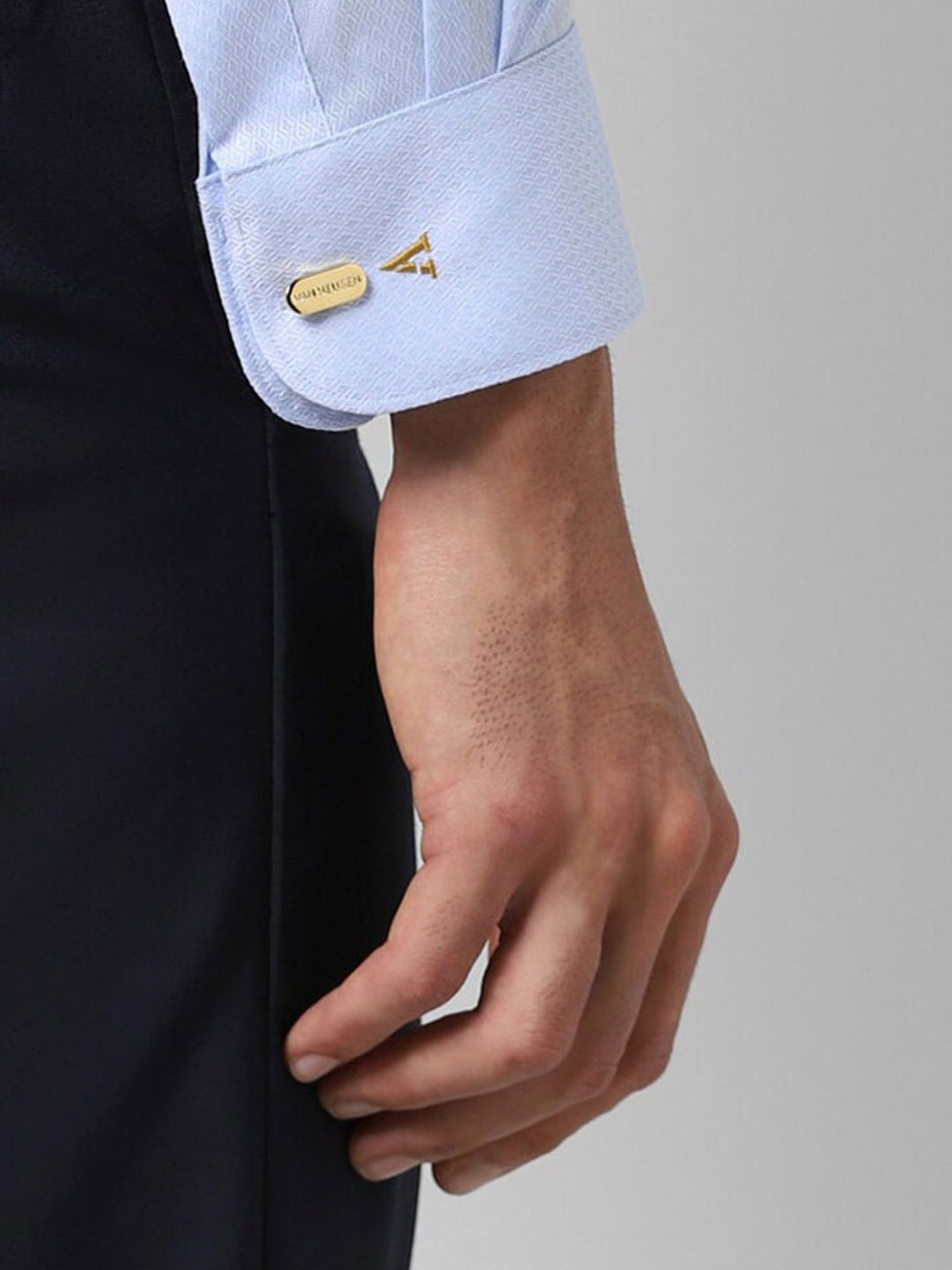 Buy Van Heusen Royal Blue Custom Fit Shirt for Men Online @ Tata CLiQ
