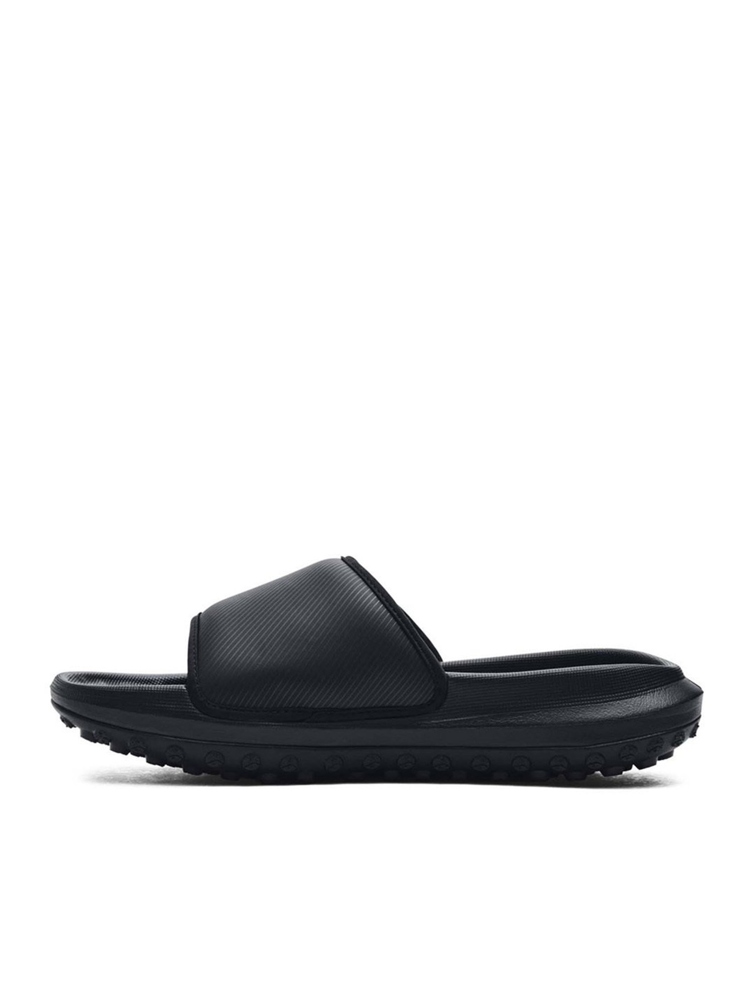 Buy Under Armour Men s Summit Fat Tire Black Slides for Men at