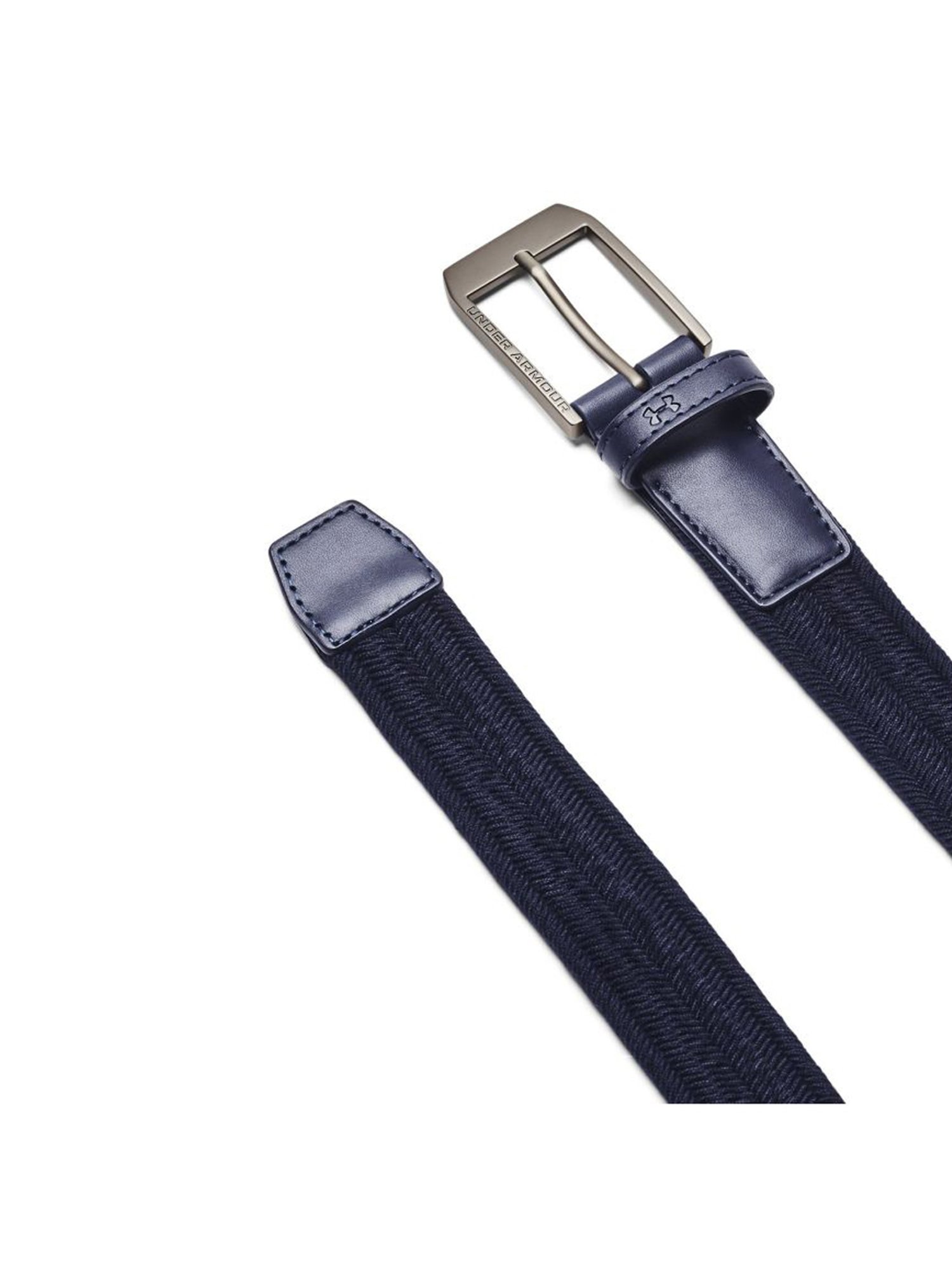 Under Armour Braided Golf Navy Polyester Solid Waist Belt