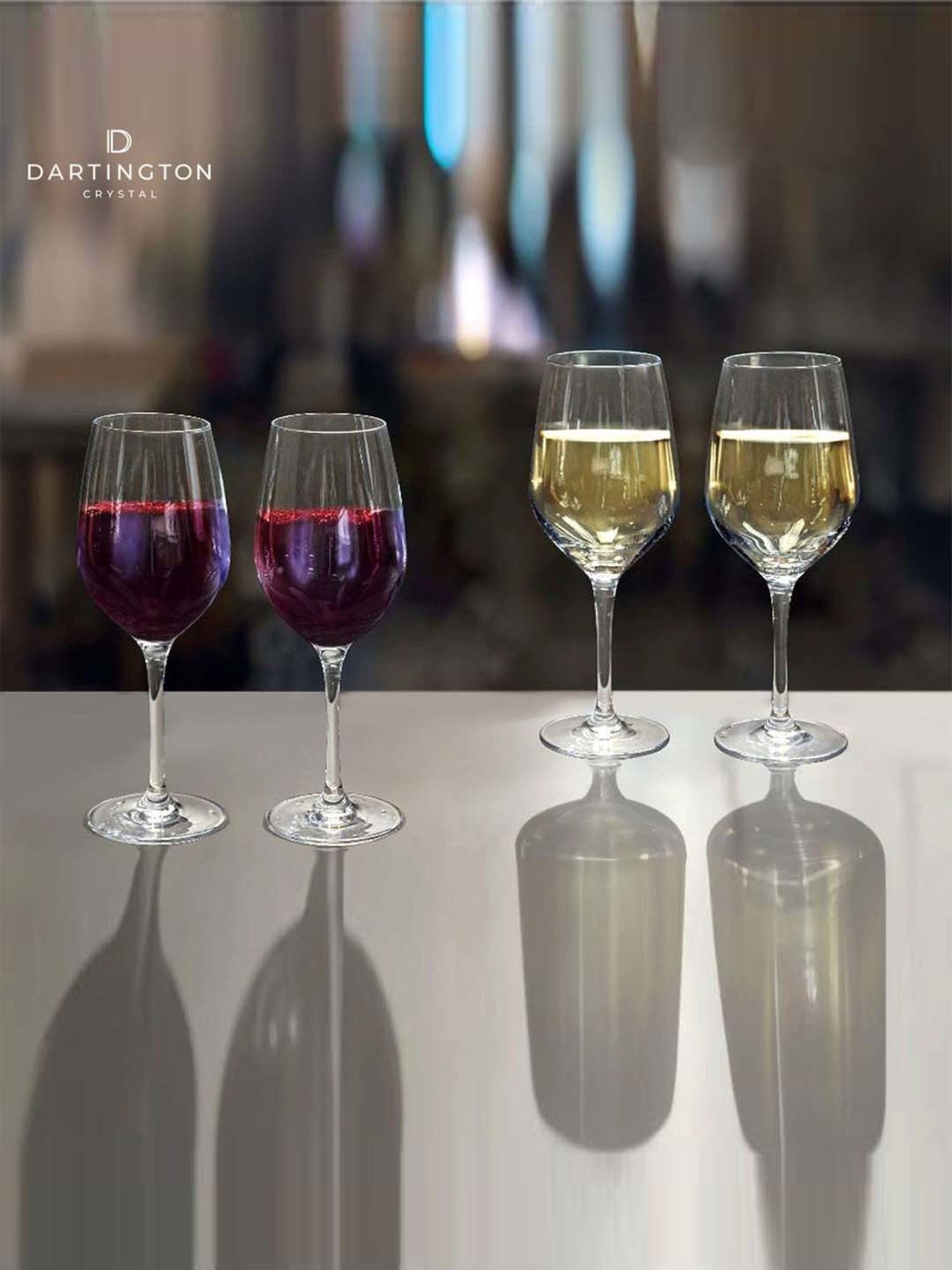 Buy Dartington 4-Piece Transparent Medium Red & White Wine Glass Set at  Best Price @ Tata CLiQ