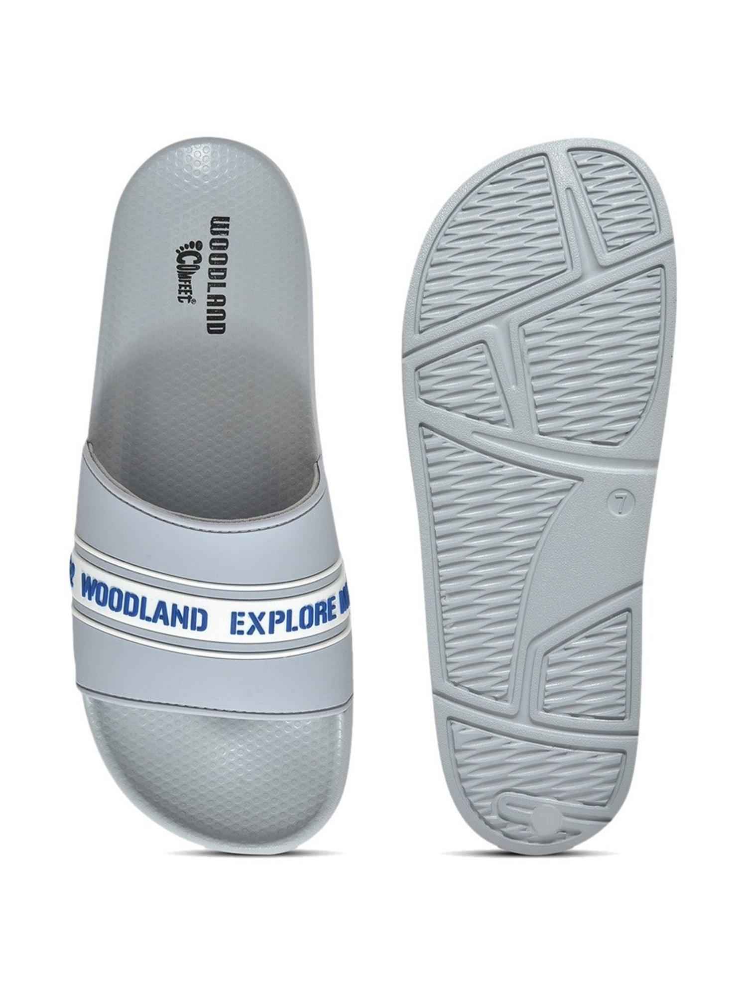 Woodland Men s Light Grey Slides