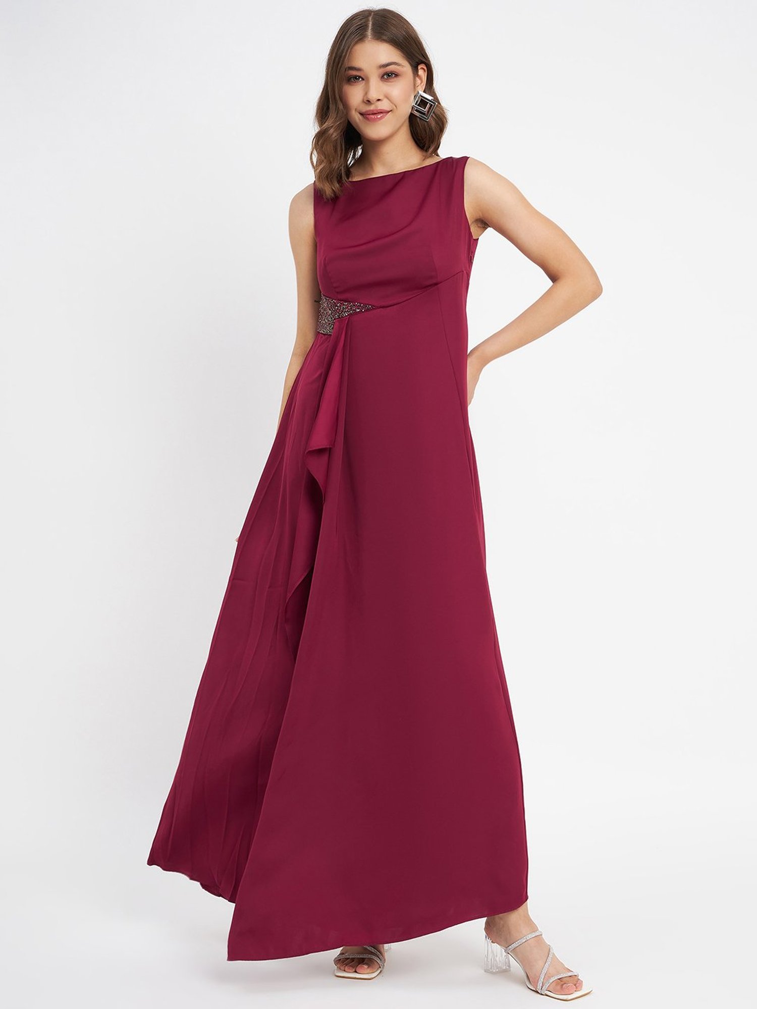 Buy MADAME Brown Leather Mini A Line Dress for Women Online @ Tata CLiQ
