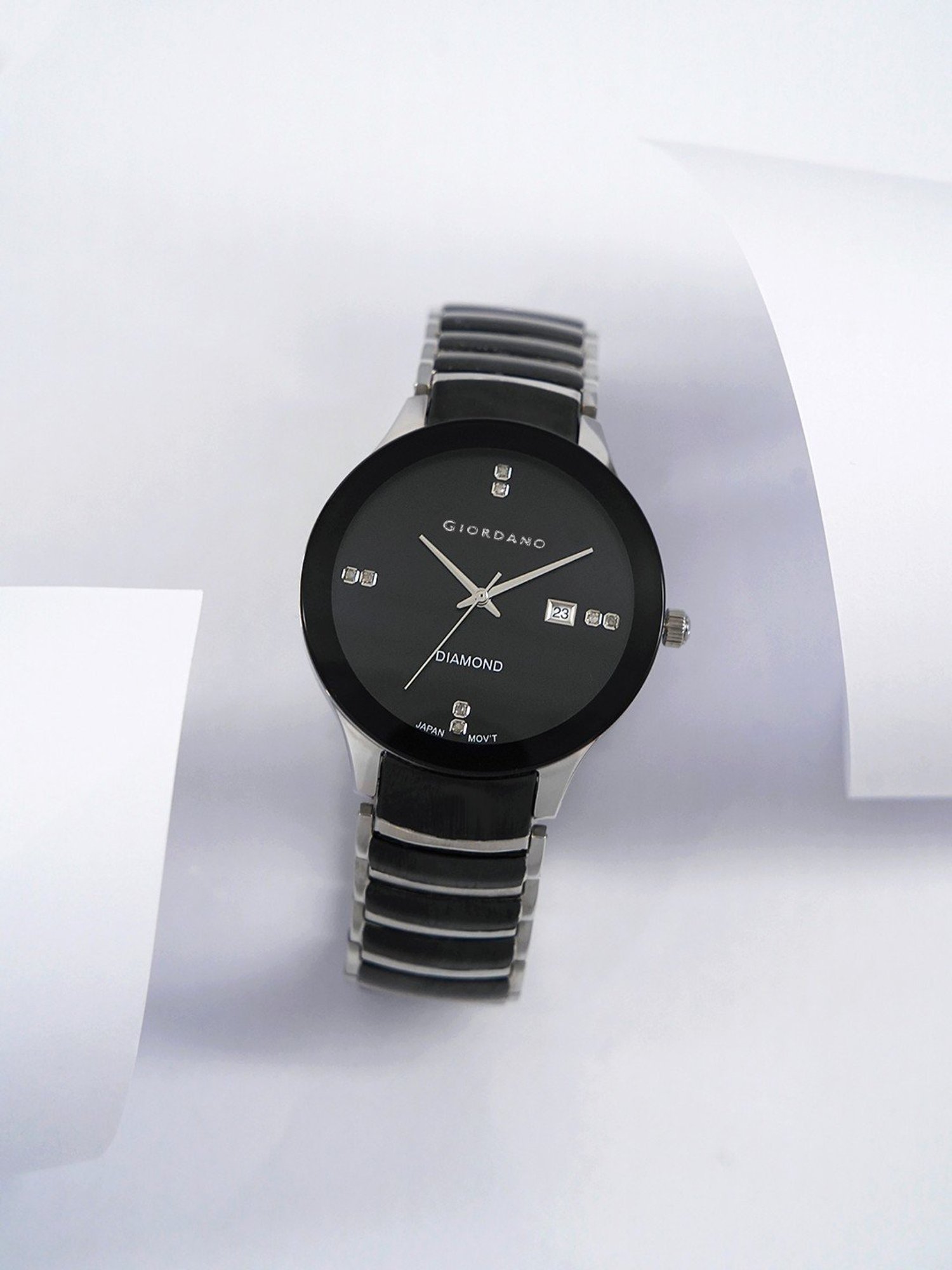 Giordano watch black outlet metal