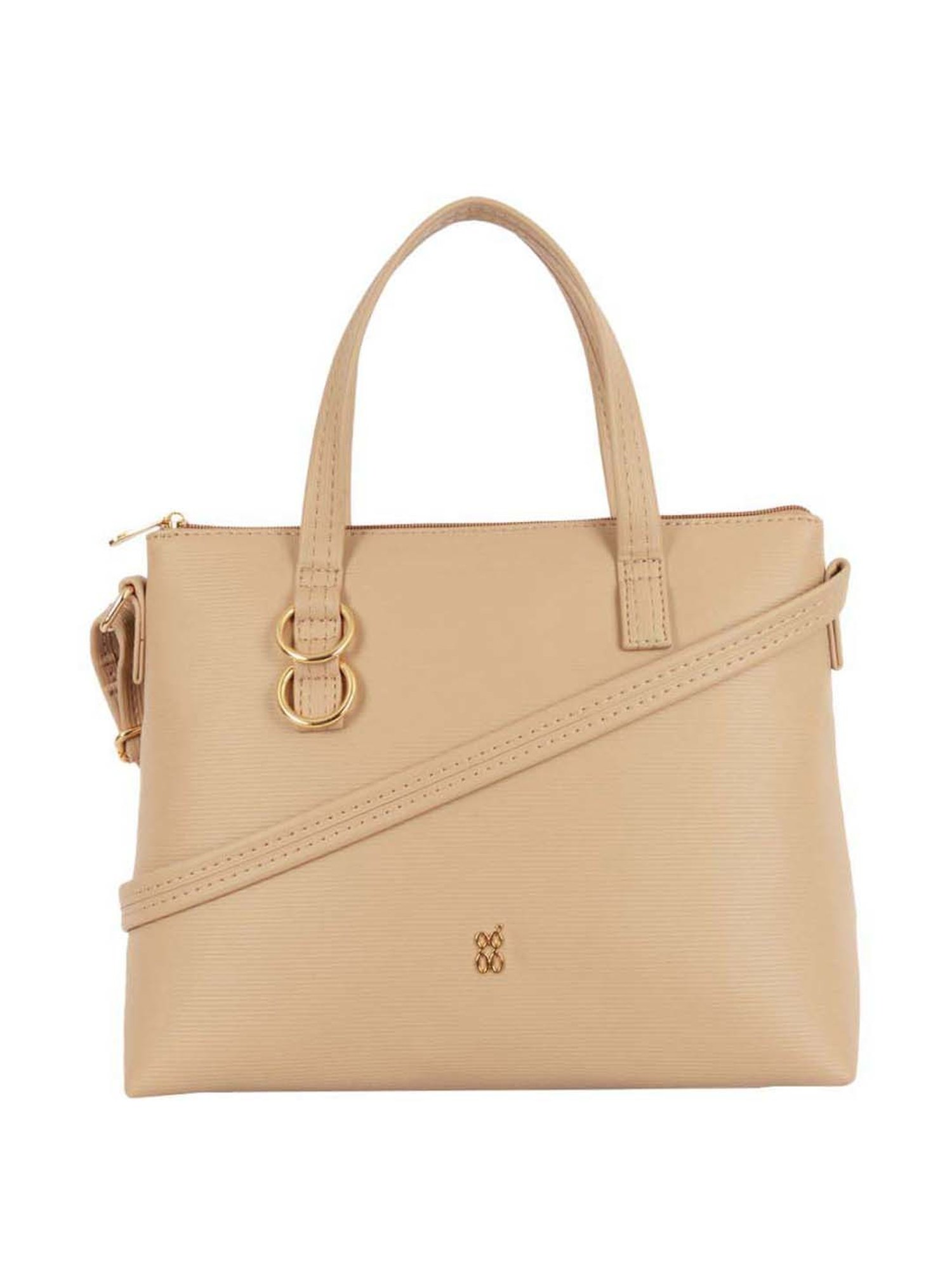 Buy Baggit Beige PVC Solid Handbag Online At Best Price @ Tata CLiQ