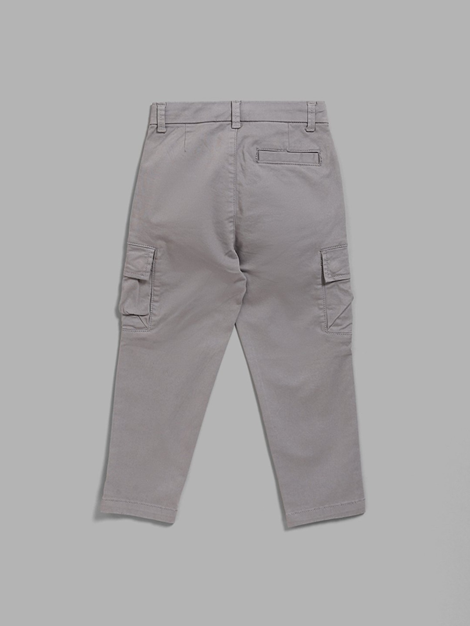 Buy Men's Cullin Grey Corduroy Cargo Pant Online | SNITCH