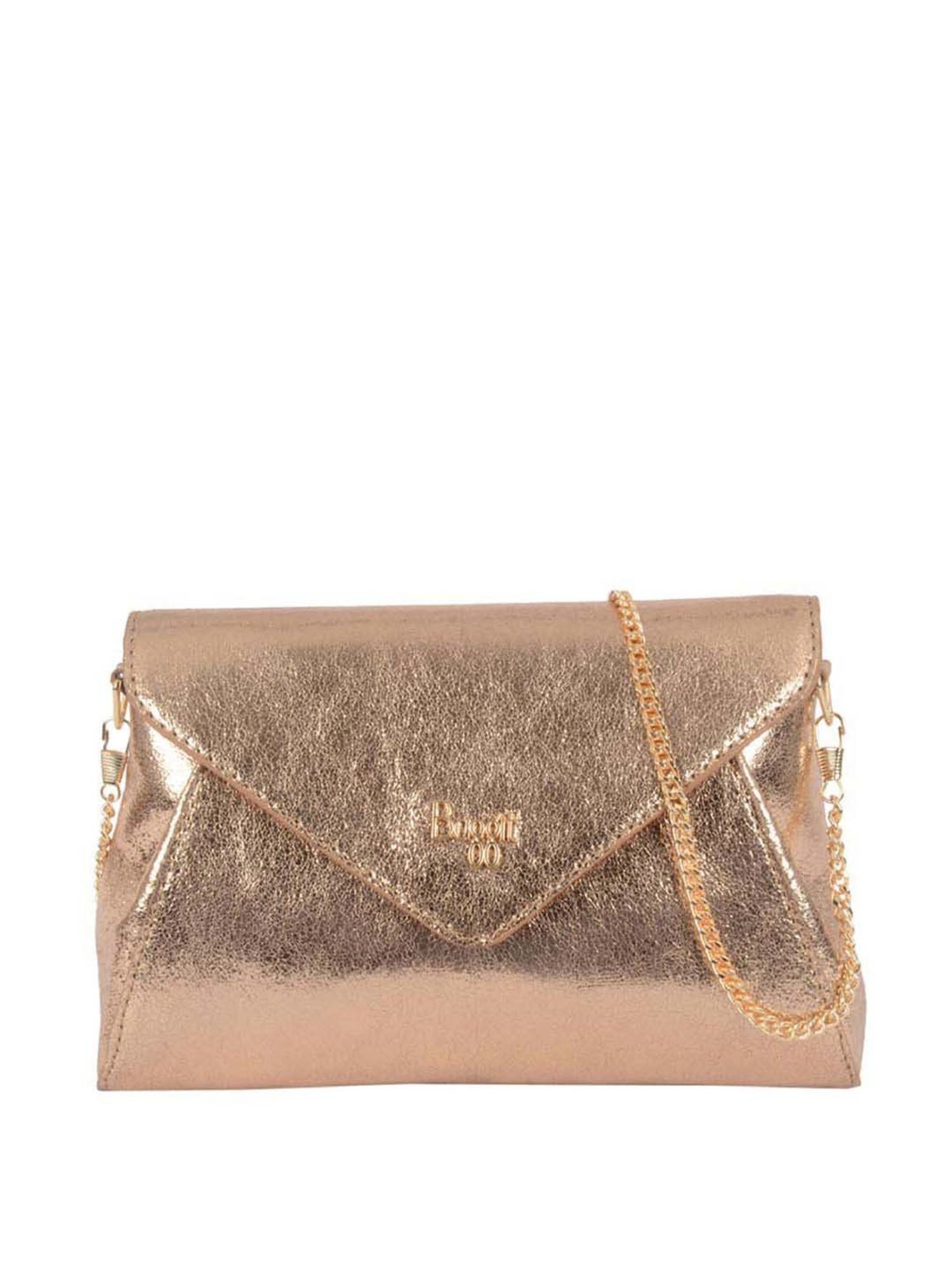 Rose gold best sale envelope clutch bag