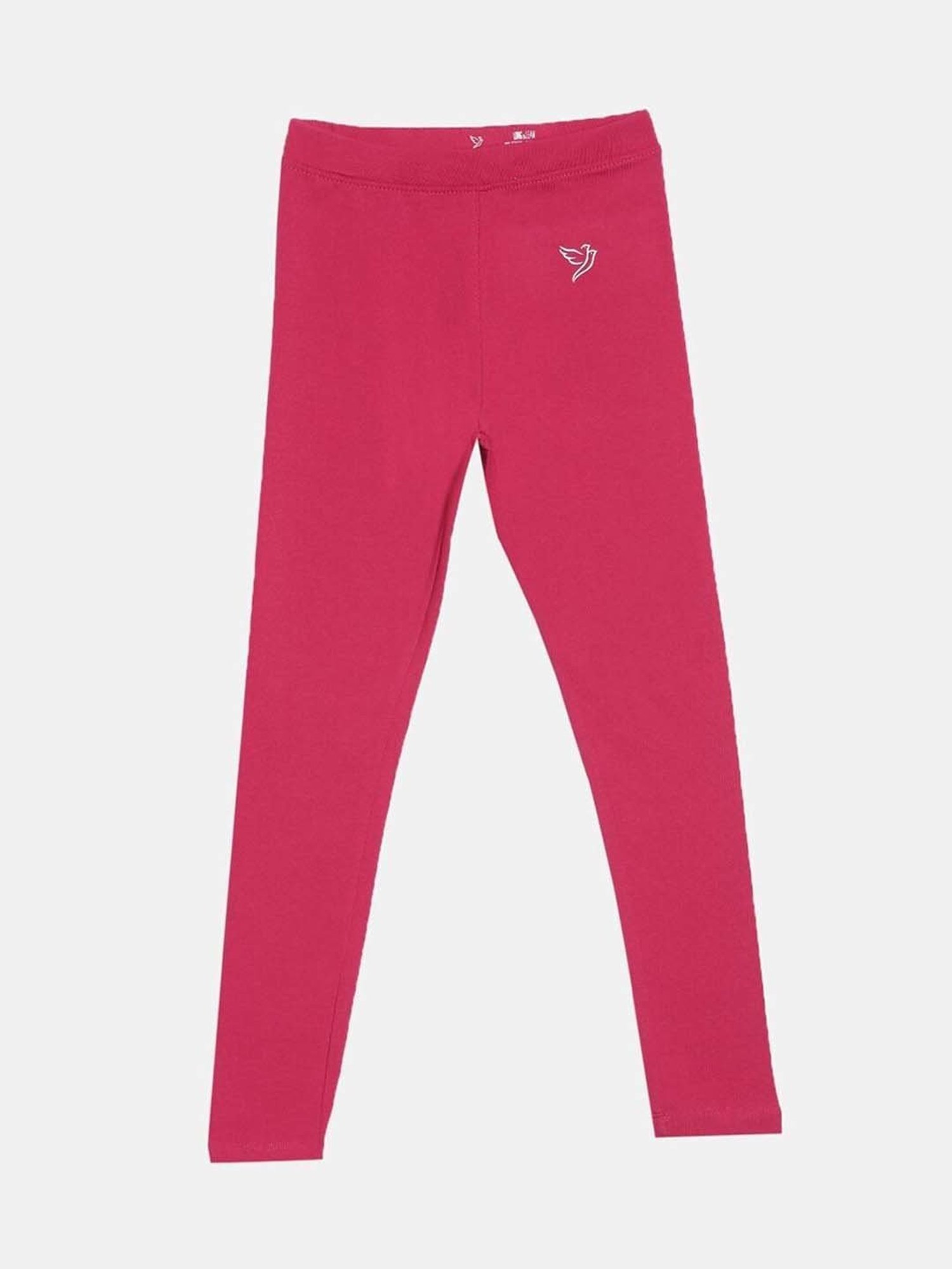 Buy Jockey Kids Pink Cotton Regular Fit Leggings for Girls Clothing Online  @ Tata CLiQ