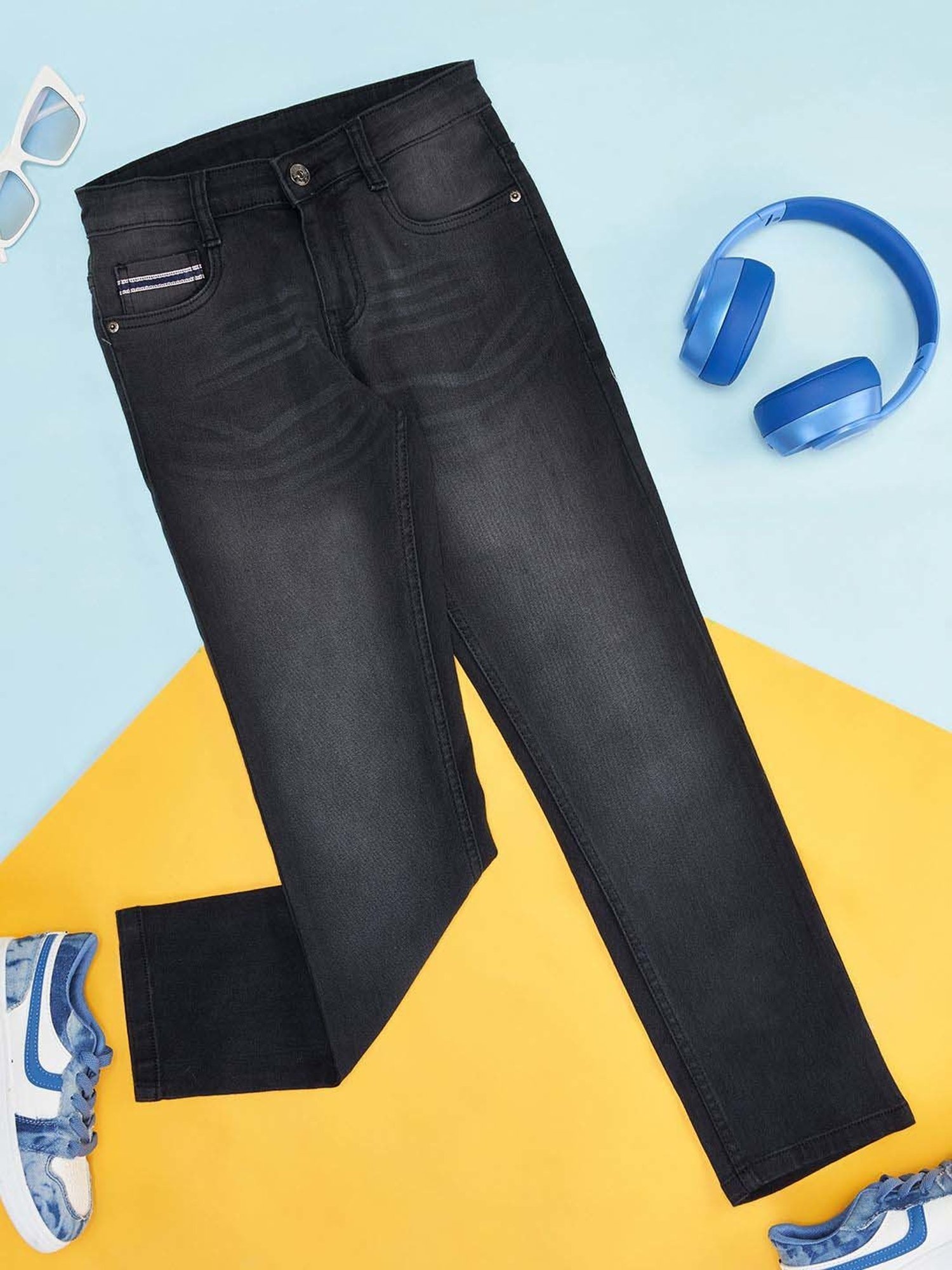 Buy Pantaloons Junior Kids Black Jeans for Boys Clothing Online @ Tata CLiQ