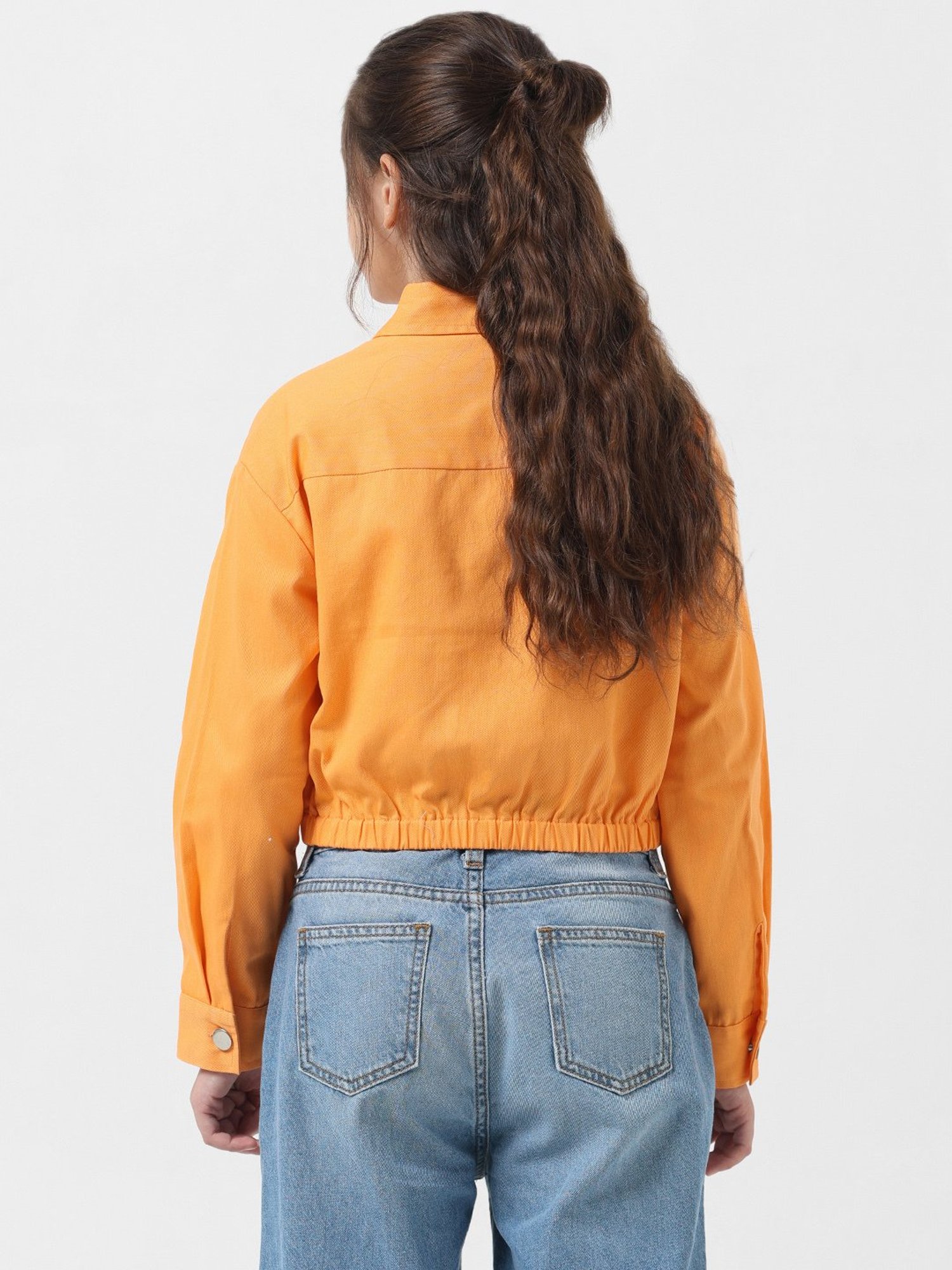 ヴェロモーダ Vero Moda Petite halterneck top in orange melange