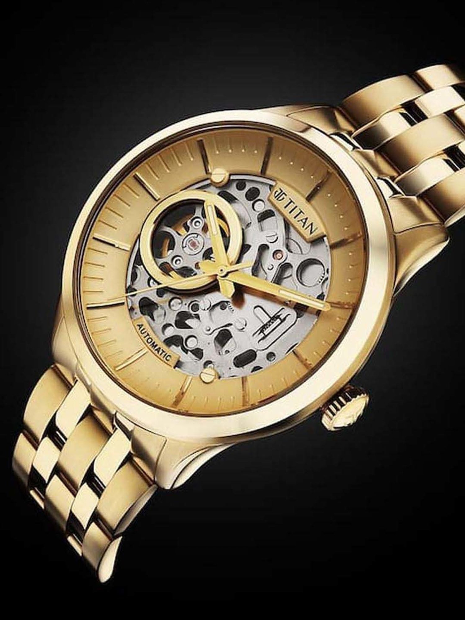 Gold plated hotsell watches mens titan