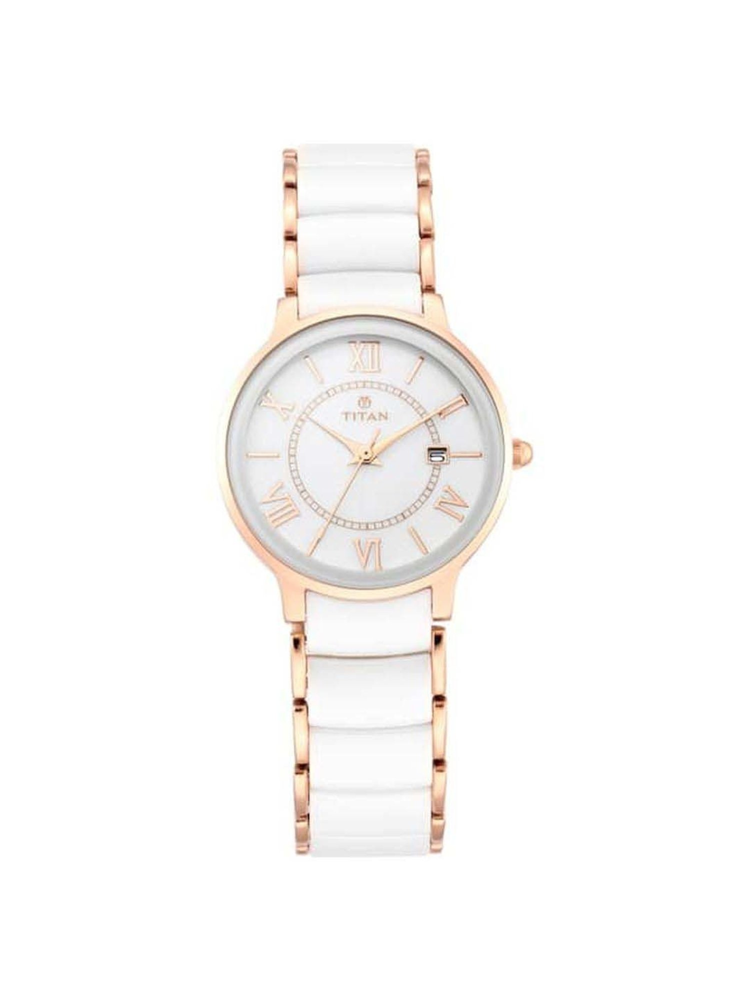 Titan ceramic watch discount ladies