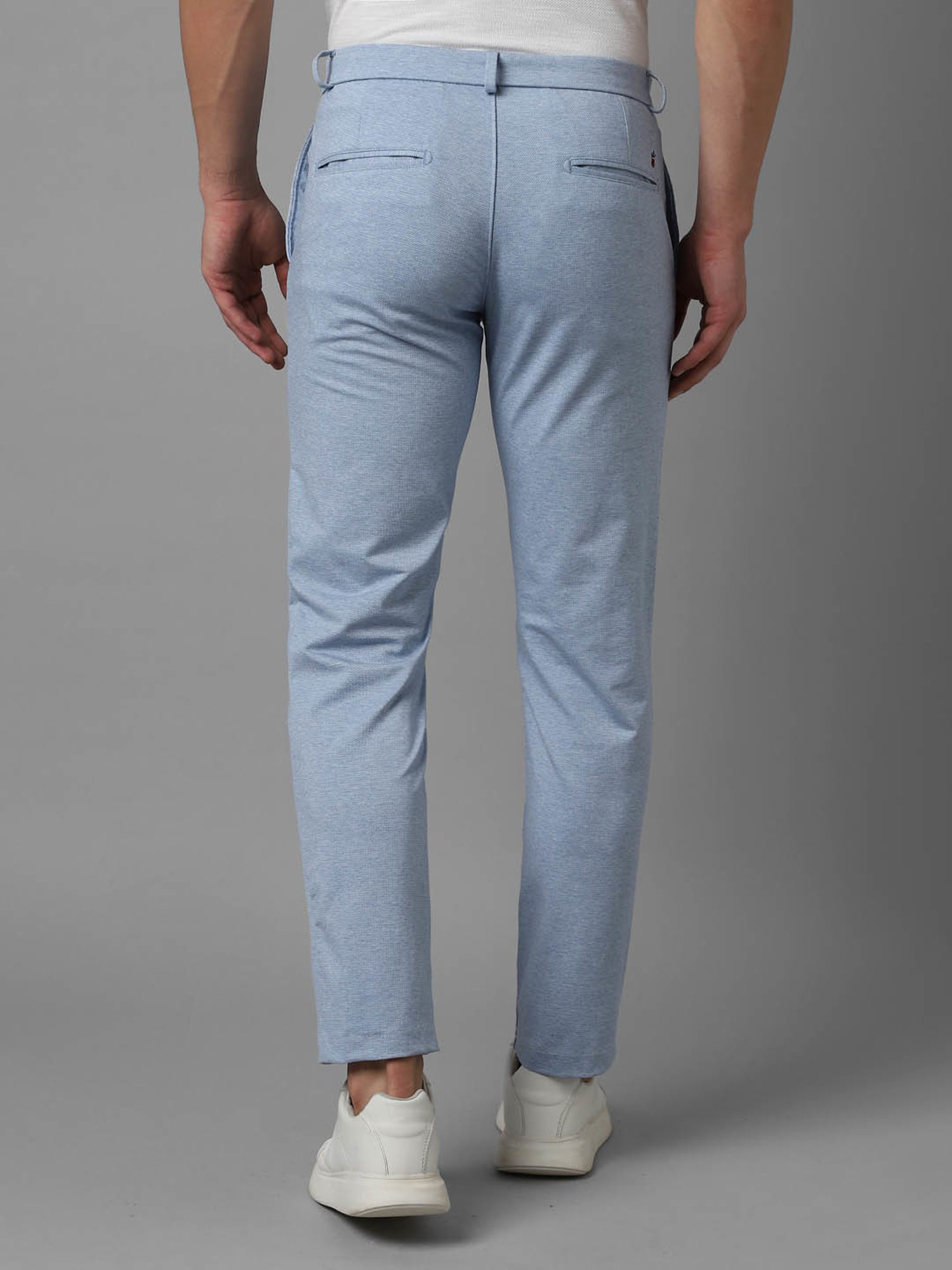 Buy Louis Philippe Sport White Trousers Online