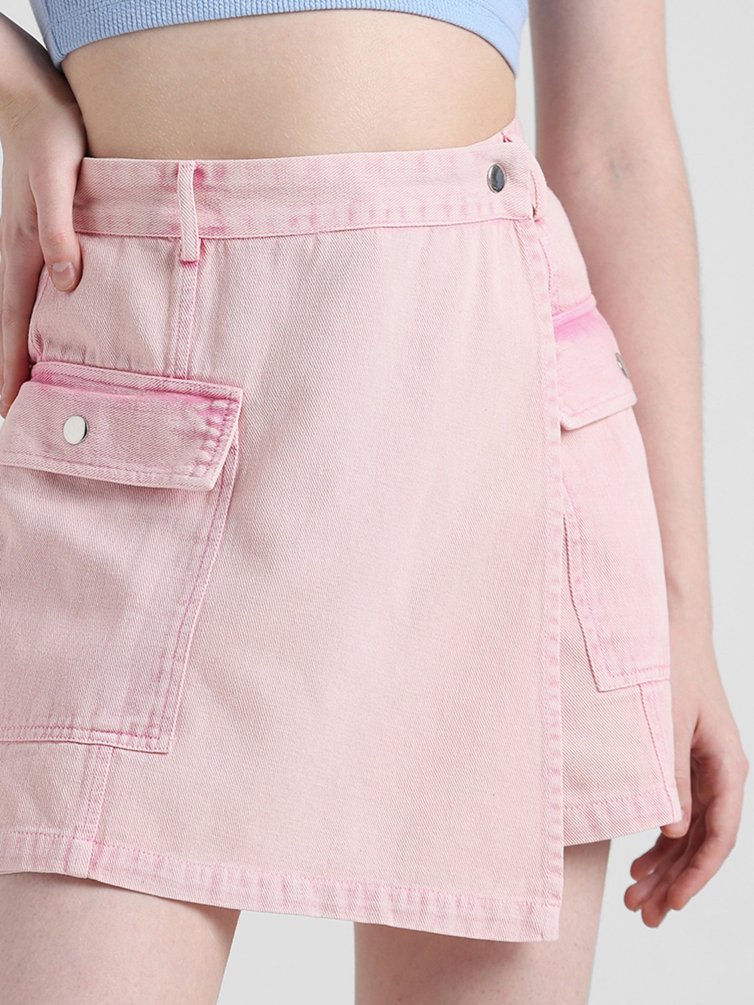 Buy Only Pink Mini Skorts for Women Online @ Tata CLiQ
