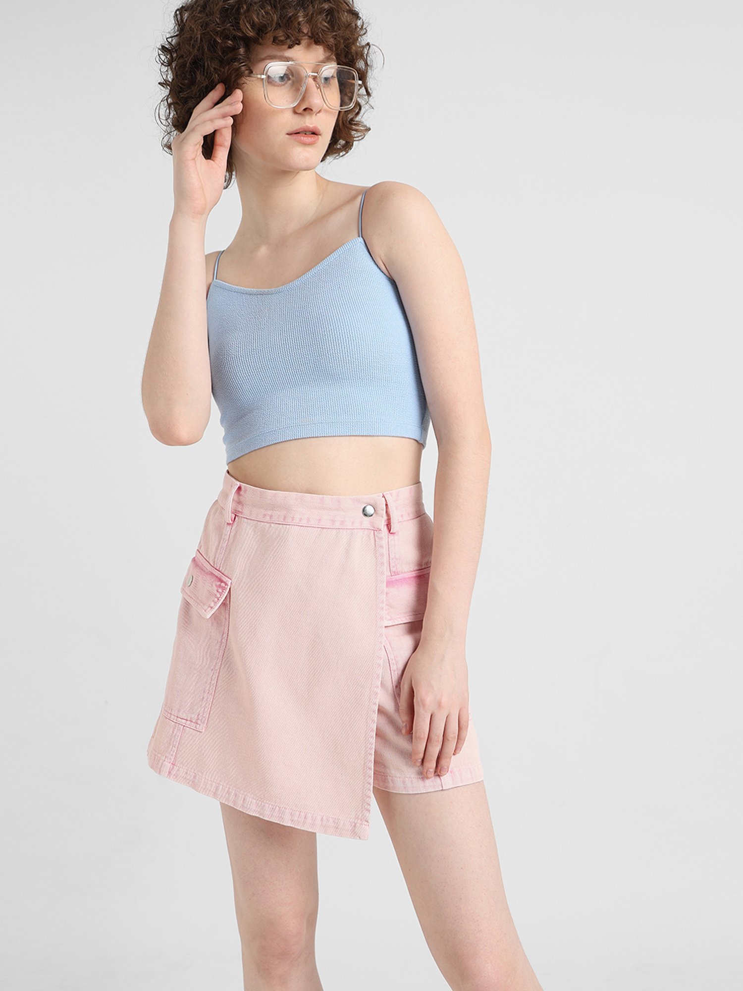 Buy Only Pink Mini Skorts for Women Online @ Tata CLiQ