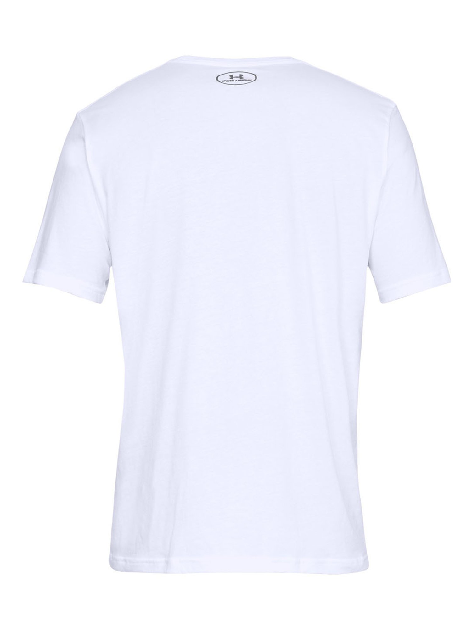 Buy Under Armour White Cotton Regular Fit Printed Sports T-Shirt