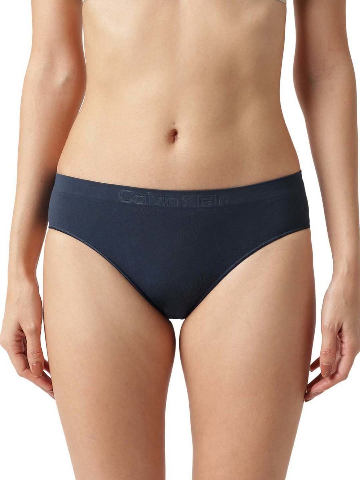 Buy Calvin Klein Underwear Blue Logo Regular Fit Panties for Women's Online  @ Tata CLiQ