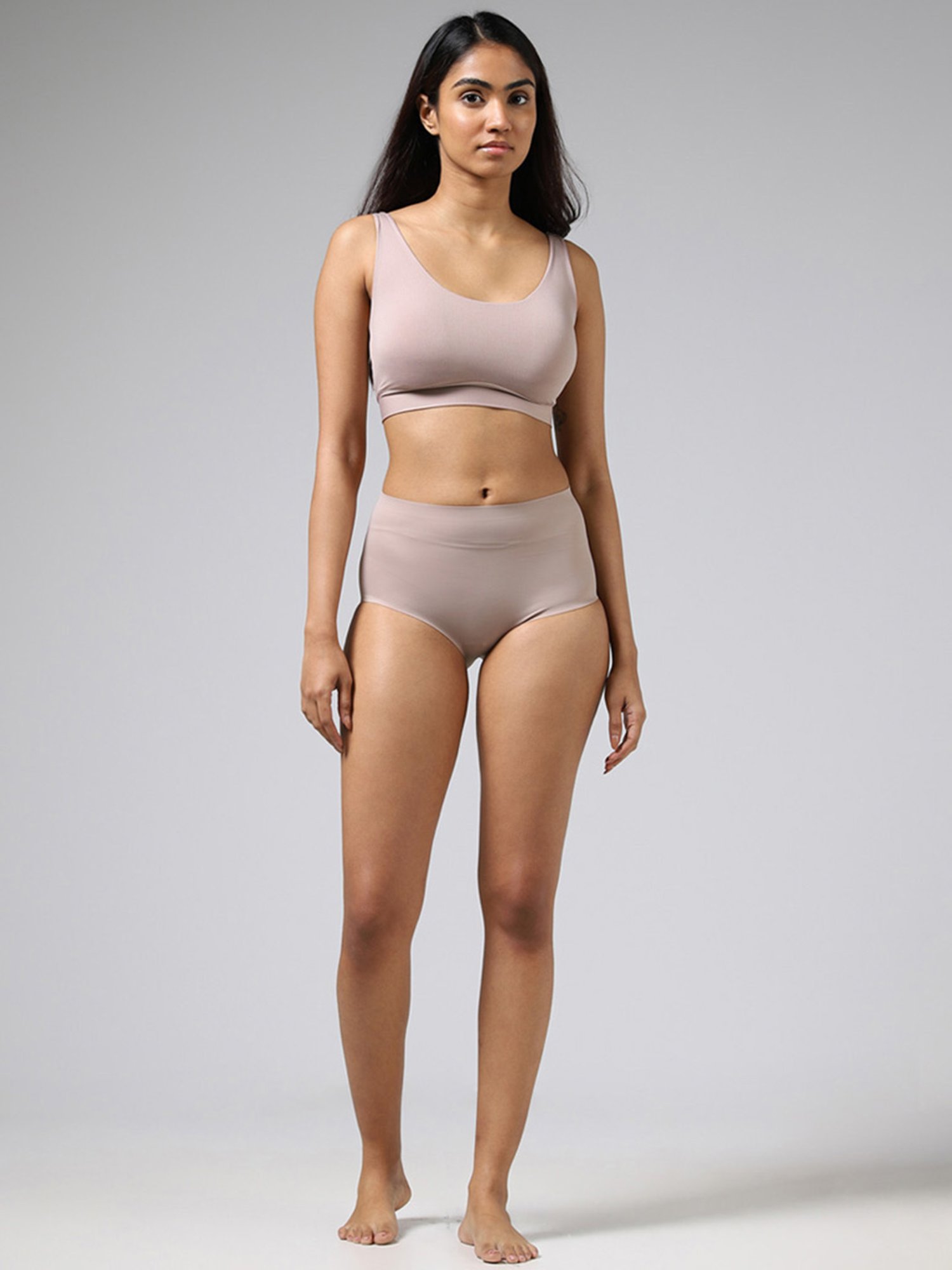 Wunderlove by Westside Light Brown Free Size Bra