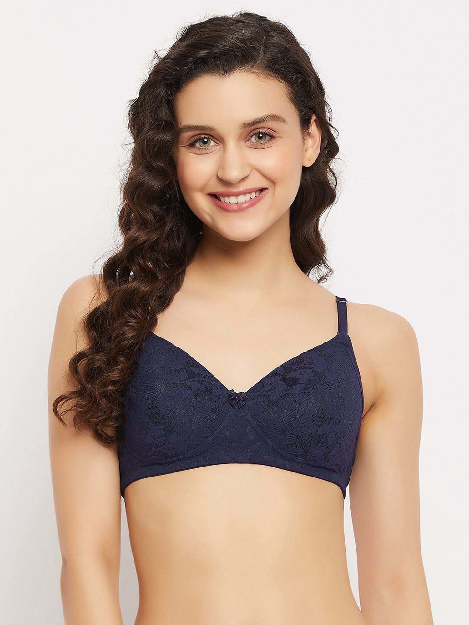 Clovia Blue Cotton Nursing Bra