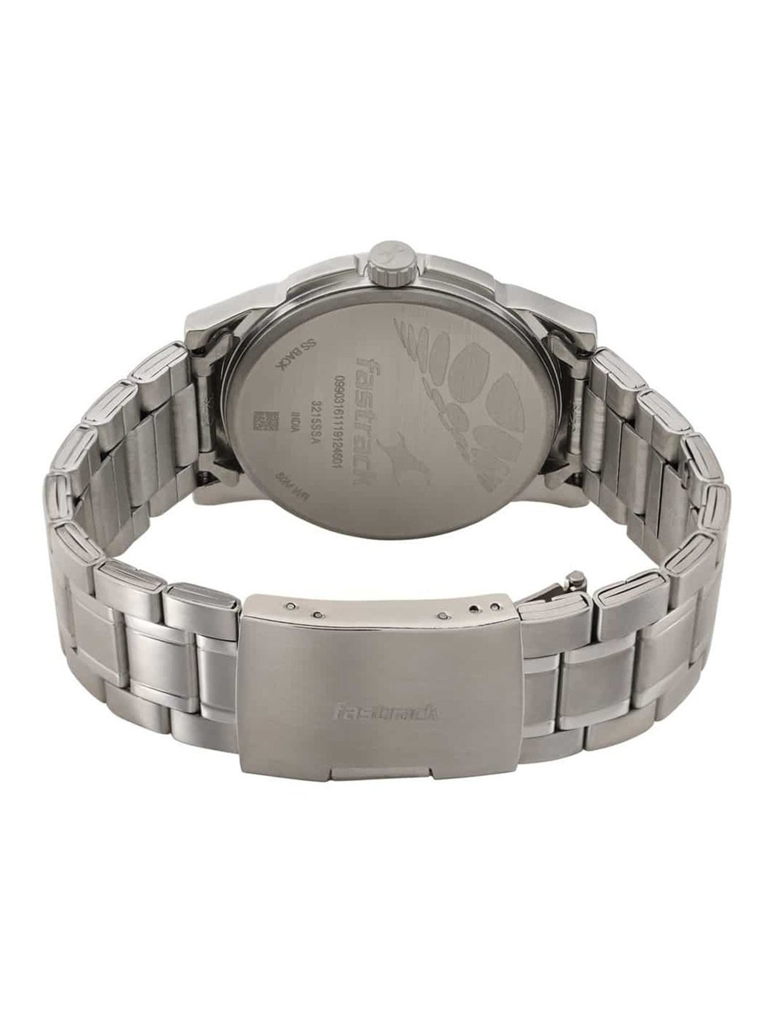 Fastrack watch stainless steel back water resistant on sale price