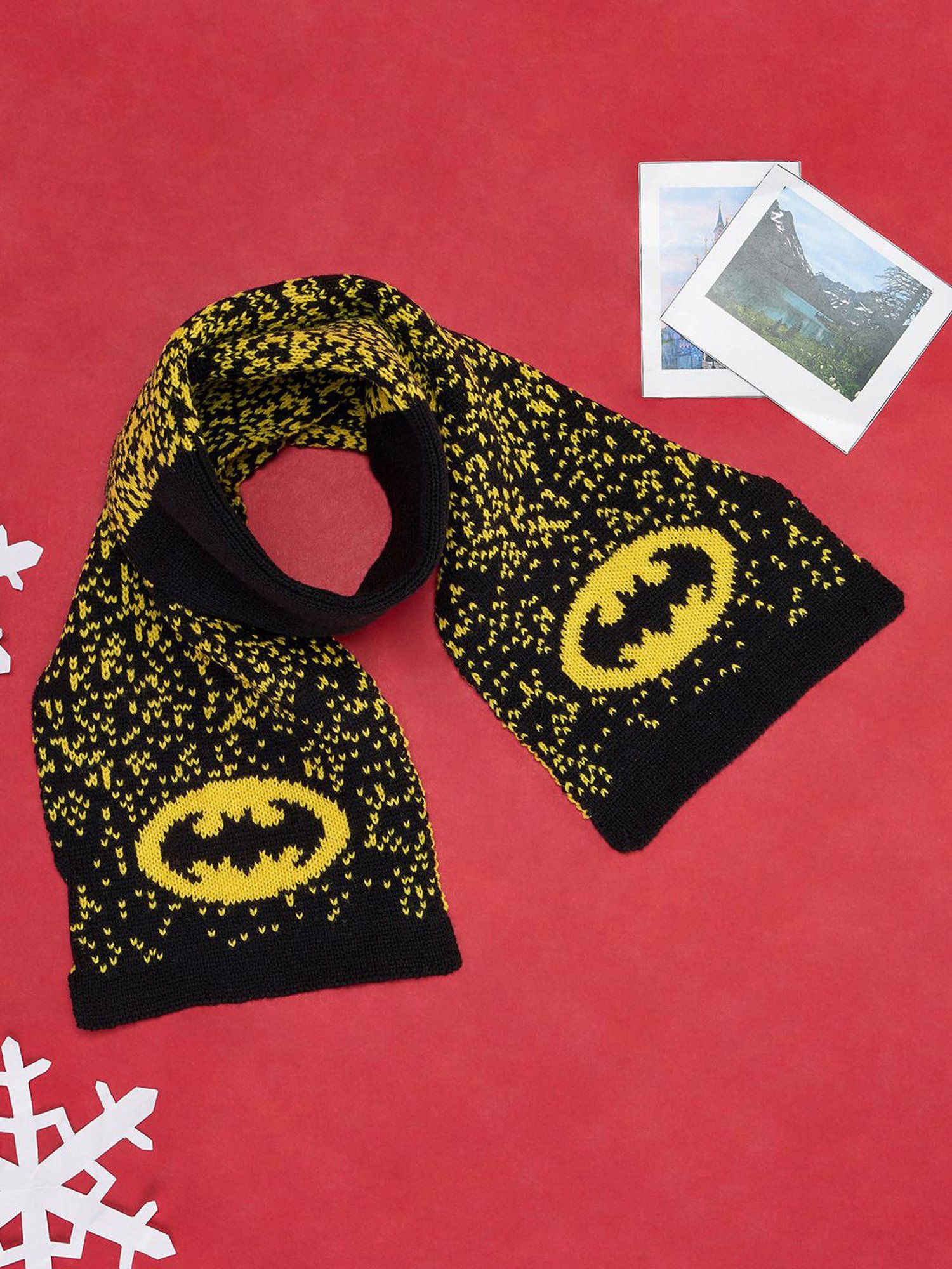 Buy Pantaloons Junior Yellow Batman Printed Muffler at Best Price