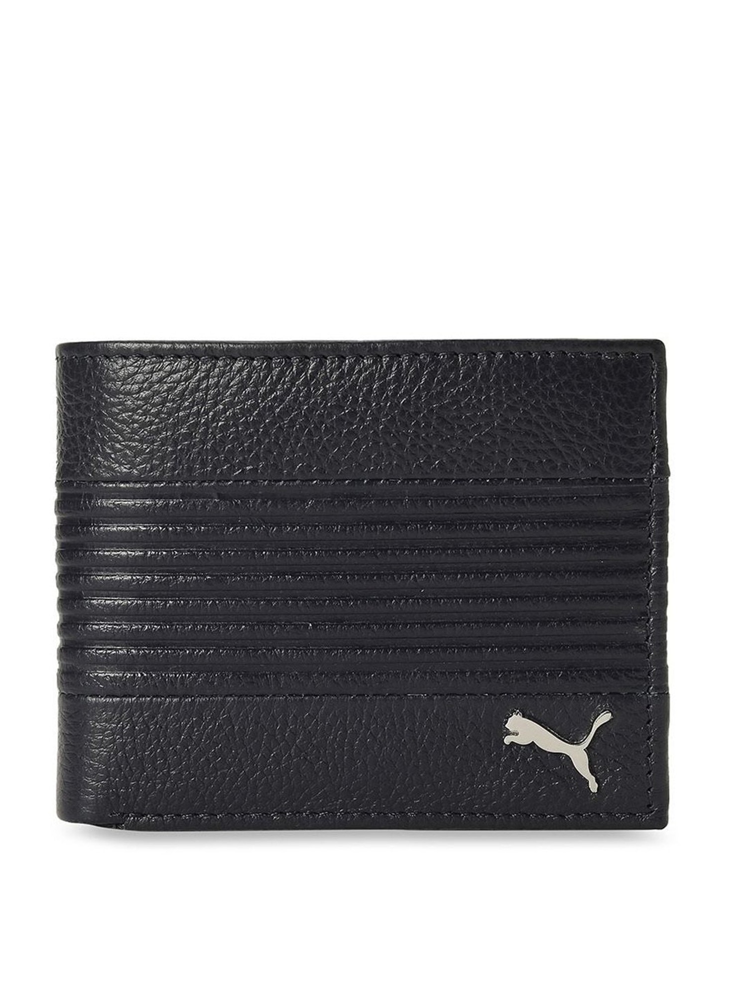 PUMA Men Casual Black Genuine Leather Wallet Black - Price in India |  Flipkart.com