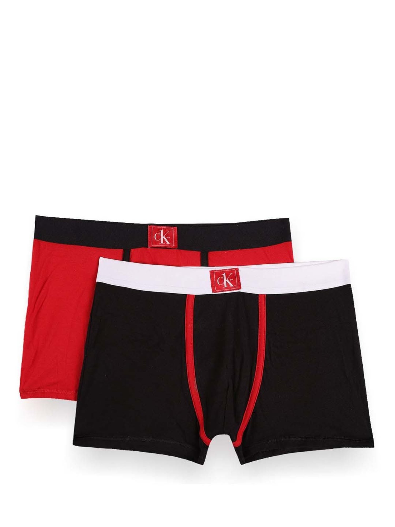 Calvin Klein Underwear TRUNK 2 PACK - Pants - exact/black/red 