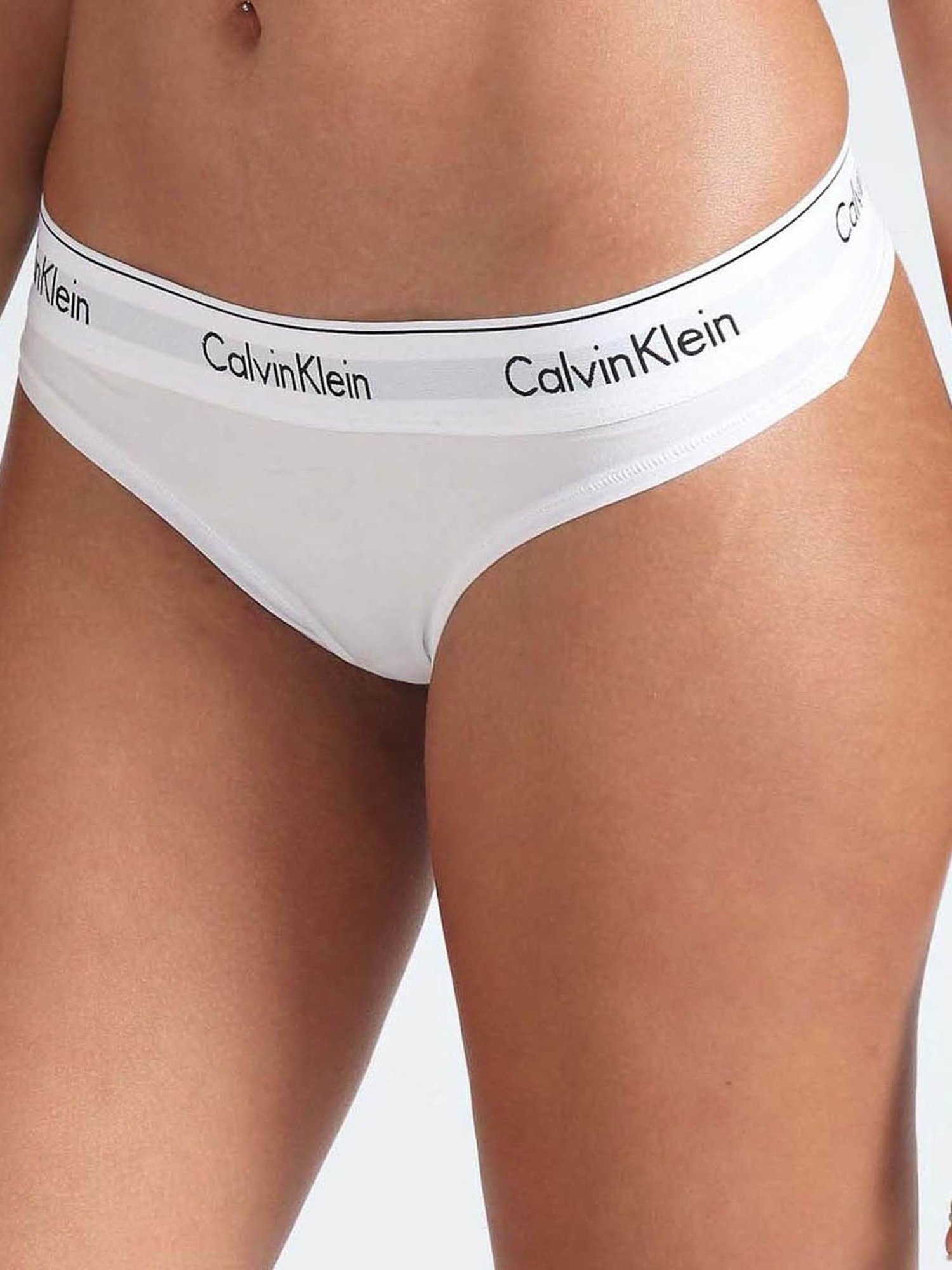 Buy Calvin Klein Underwear Buff Beige Logo Regular Fit Panties for Women  Online @ Tata CLiQ Luxury