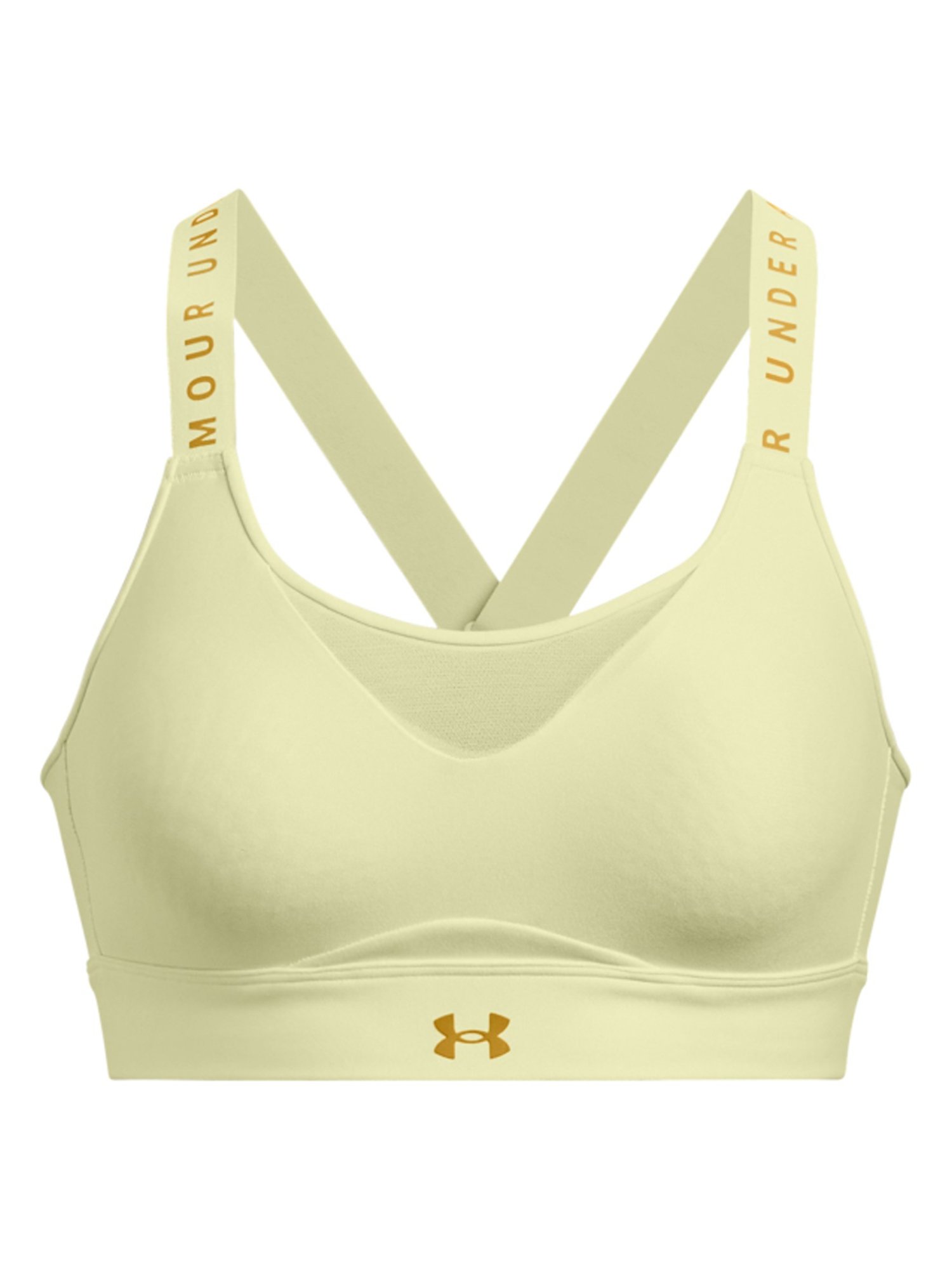 UNDER ARMOUR Lime Green Plain Sports Bra