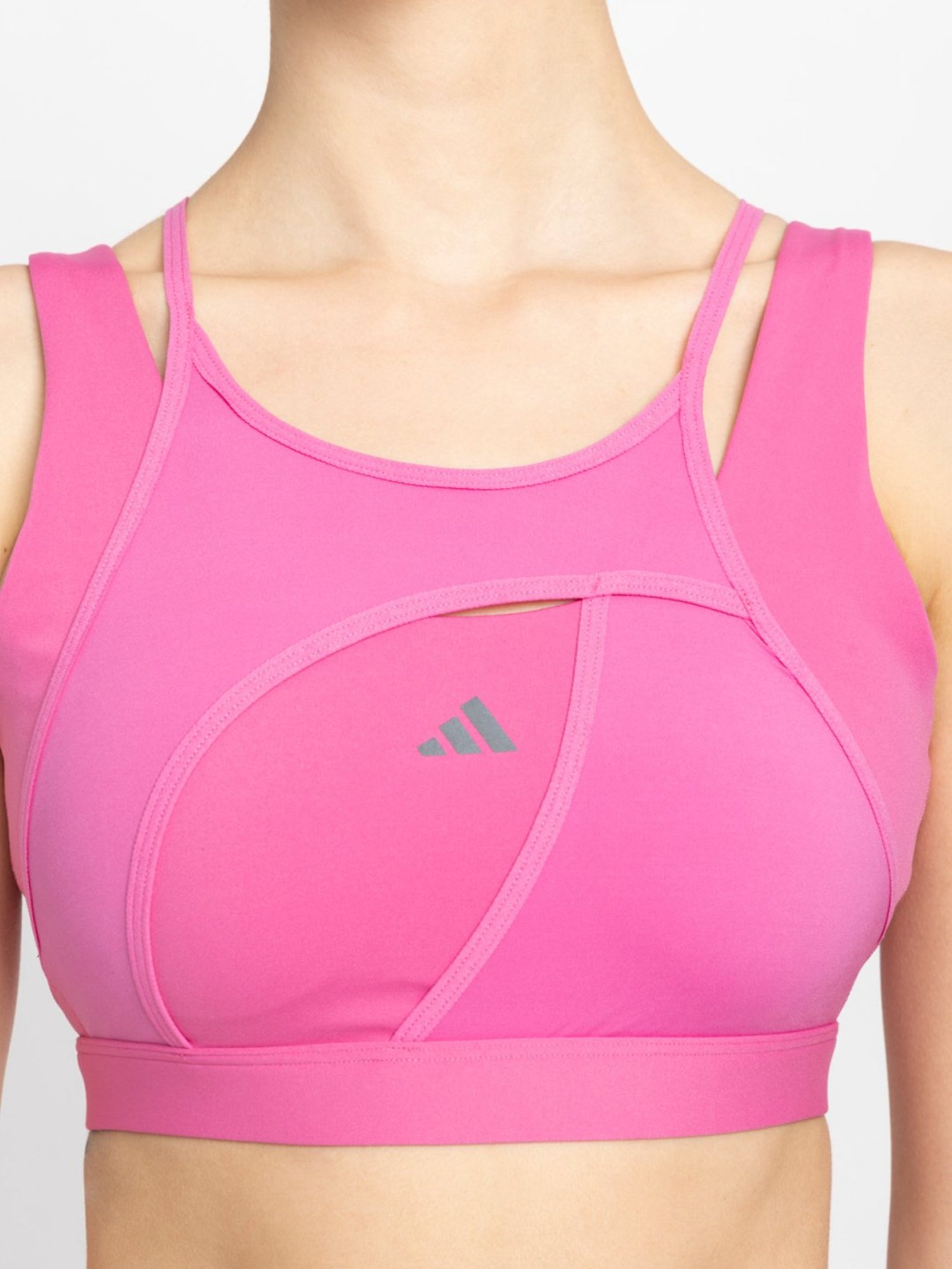 Buy adidas Pink Regular Fit Sports Bra for Women Online @ Tata CLiQ