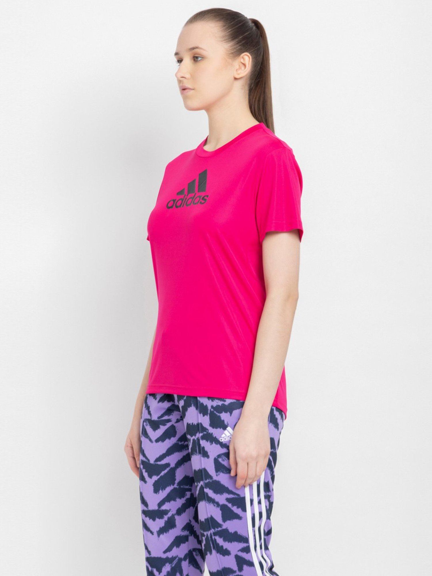 Pink addidas 2025 t shirt