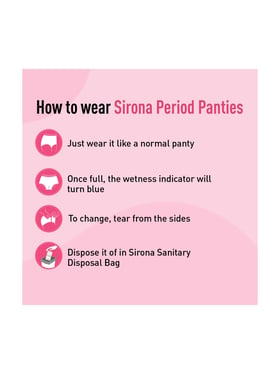 Buy Sirona Disposable Period Panties for Women (S-M) - Pack of 5