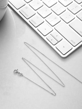 Buy Zavya 92.5 Sterling Silver Rhodium-Plated Chain for Women