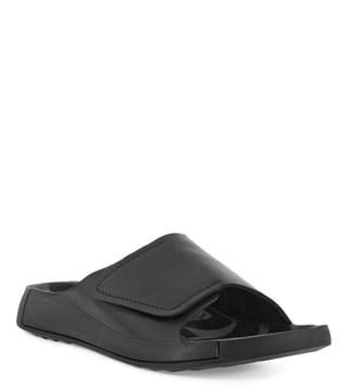 ECCO Men s 2nd Cozmo Black Slide Sandals